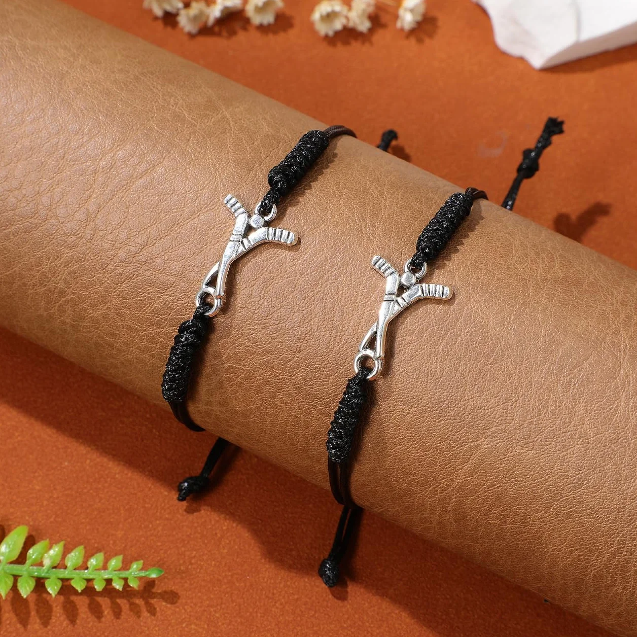 Supvox Pulseras Tejidas de Hockey Amuletos Fanáticos Regalos Niñas