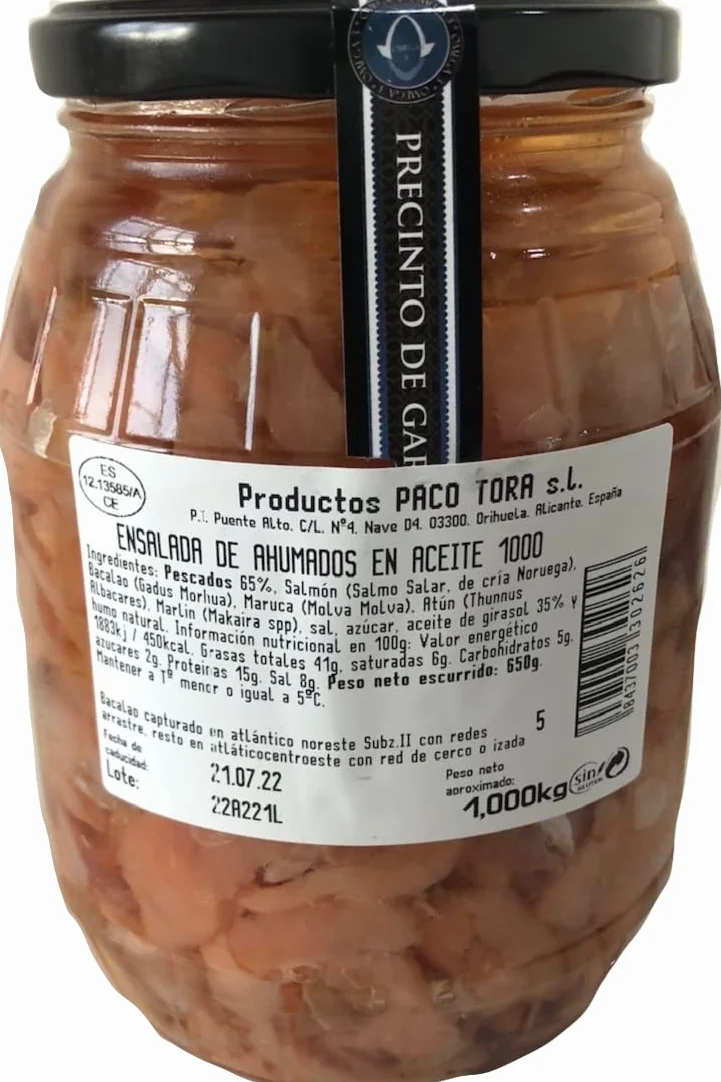Ensalada de Ahumados en Aceite 1 kg