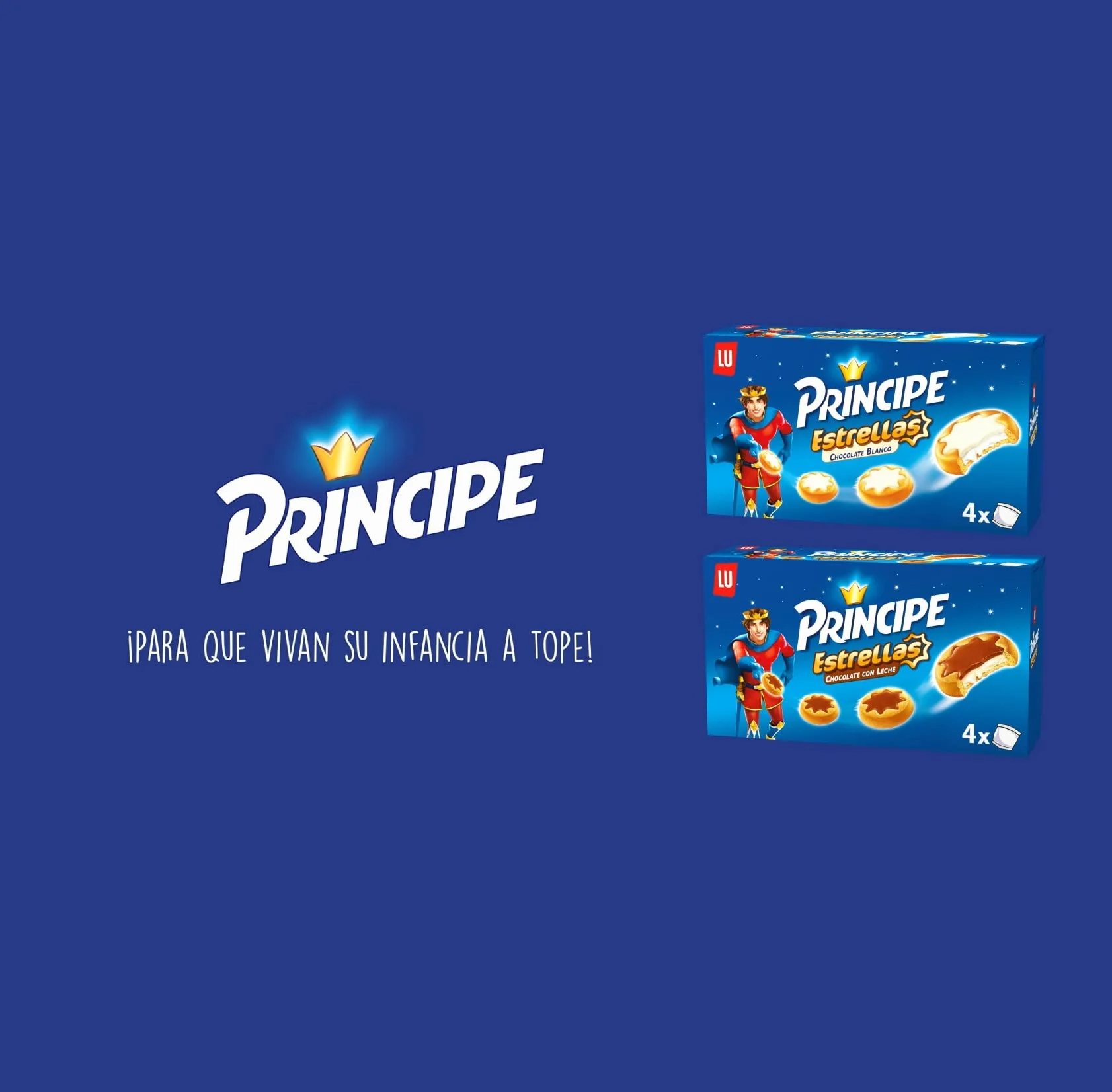Príncipe Estrellas Galletas Cubiertas de Chocolate con Leche y Rellenas de Crema de Leche en Forma de Estrella, 150g
