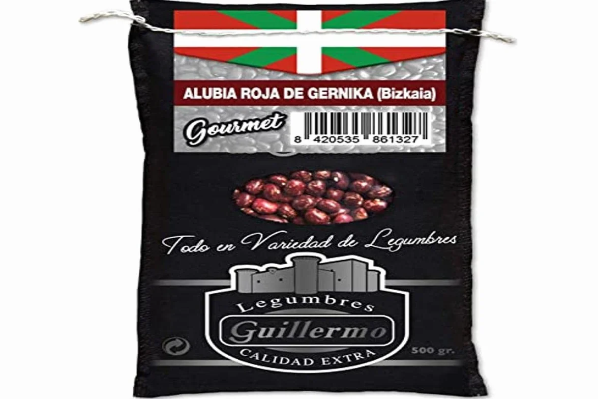 Guillermo | Alubia roja de Gernika - Saco 500 g. | Gourmet | Calidad Extra | Alto contenido en proteína vegetal | Destaca por su suave sabor | Ideal para guisos y potajes