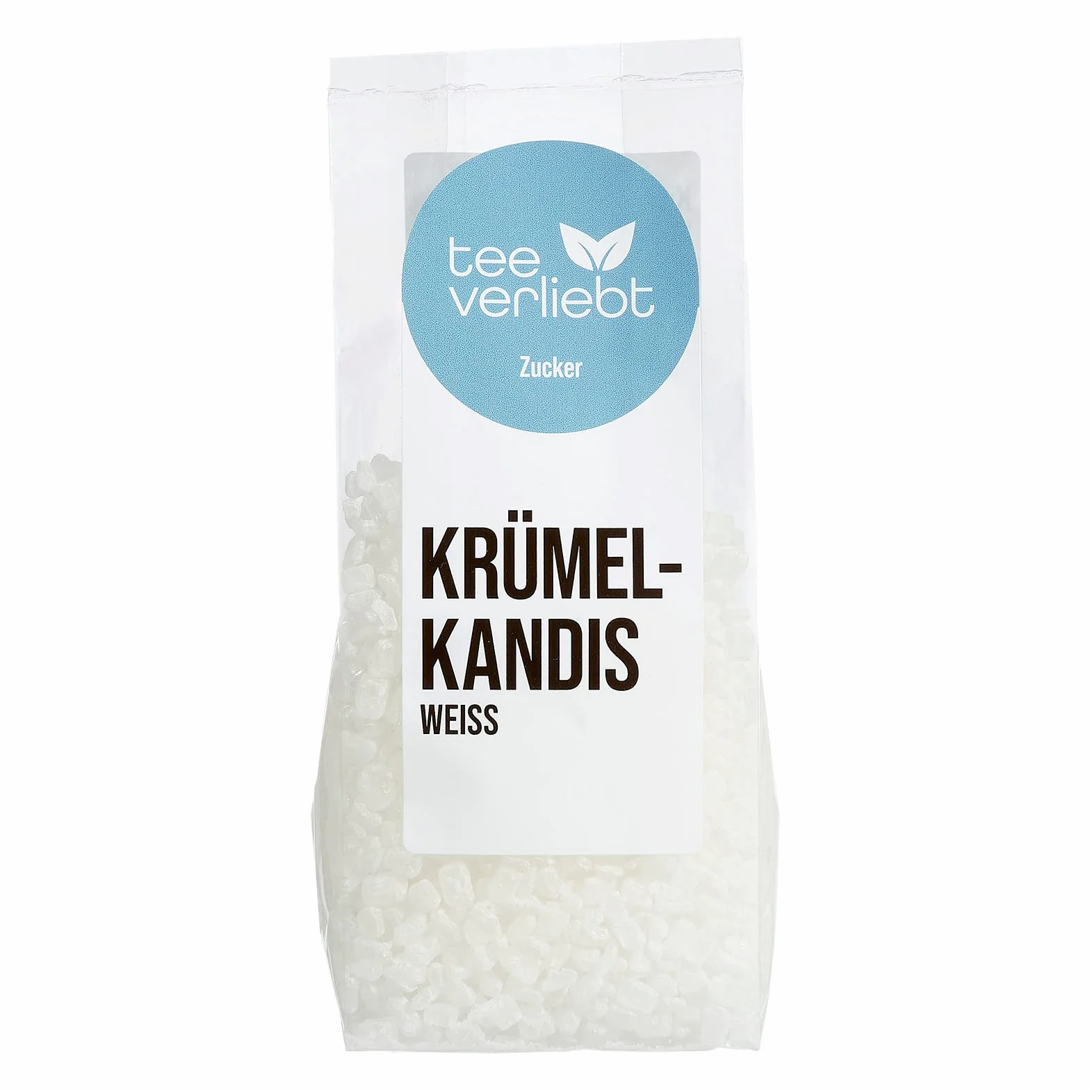 FRUTEG Candi Sugar White Fine | 5x 250g Sandis de azúcar blanca fina - en bolsa actual transparente | Crackling Tea Azúcar - No solo para el té de Friesen Este | Blanco Menor Kluntje Kandis 5x 250 g