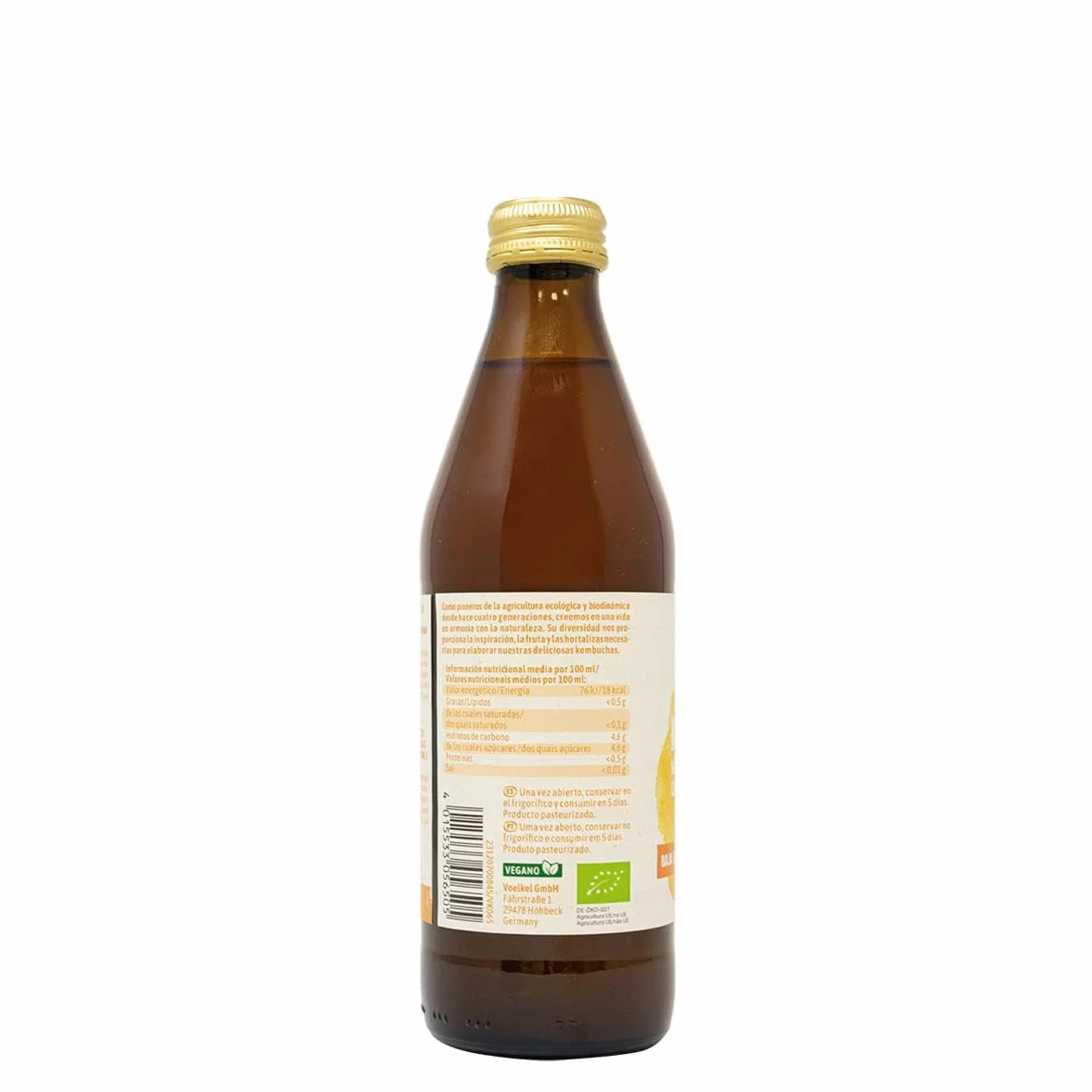 KOMBUCHA MANDARINA Y CAYENA 330ml. BIO
