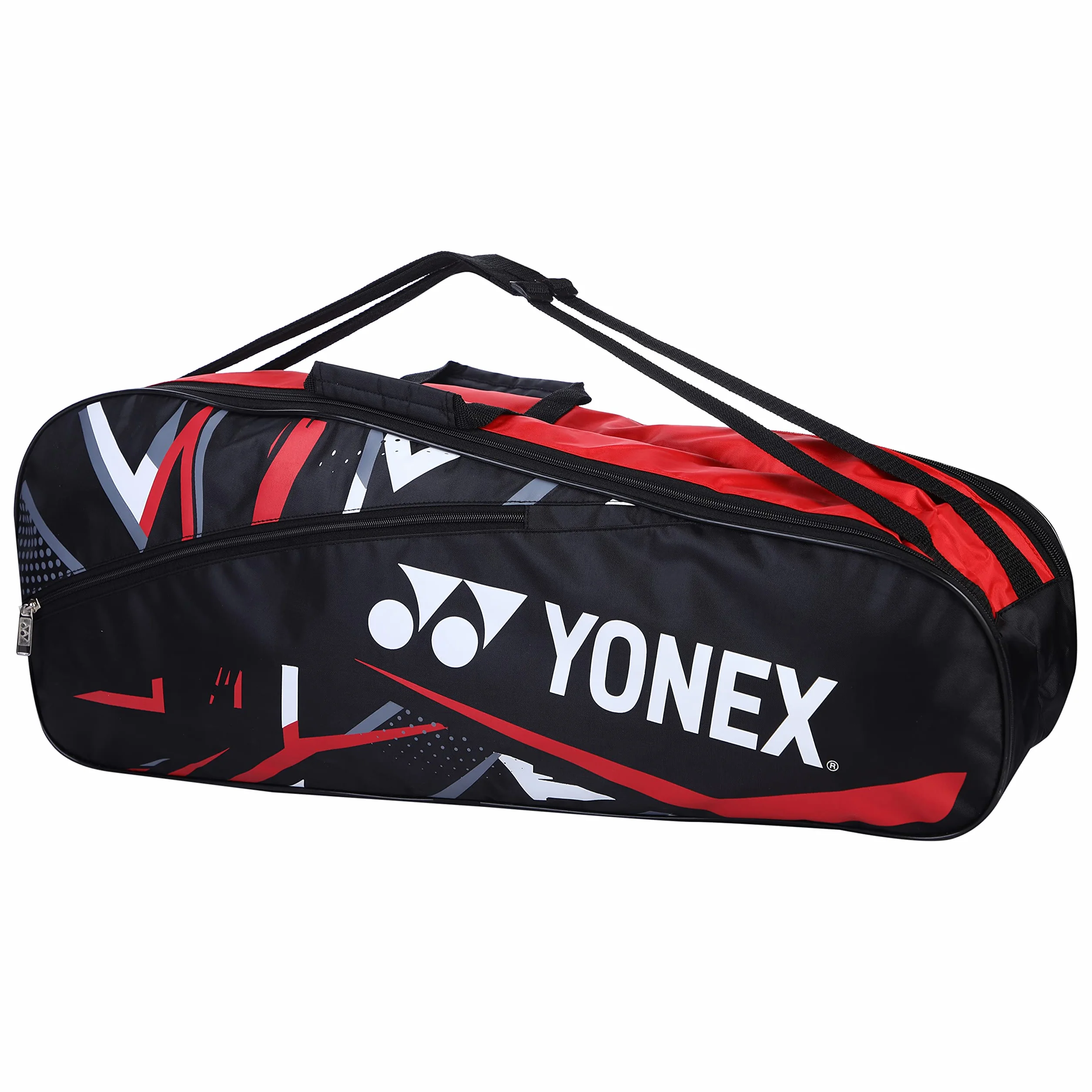 YONEX SUNR 2215 BT5 Bolsa de bádminton, Negro y Rojo, Talla única