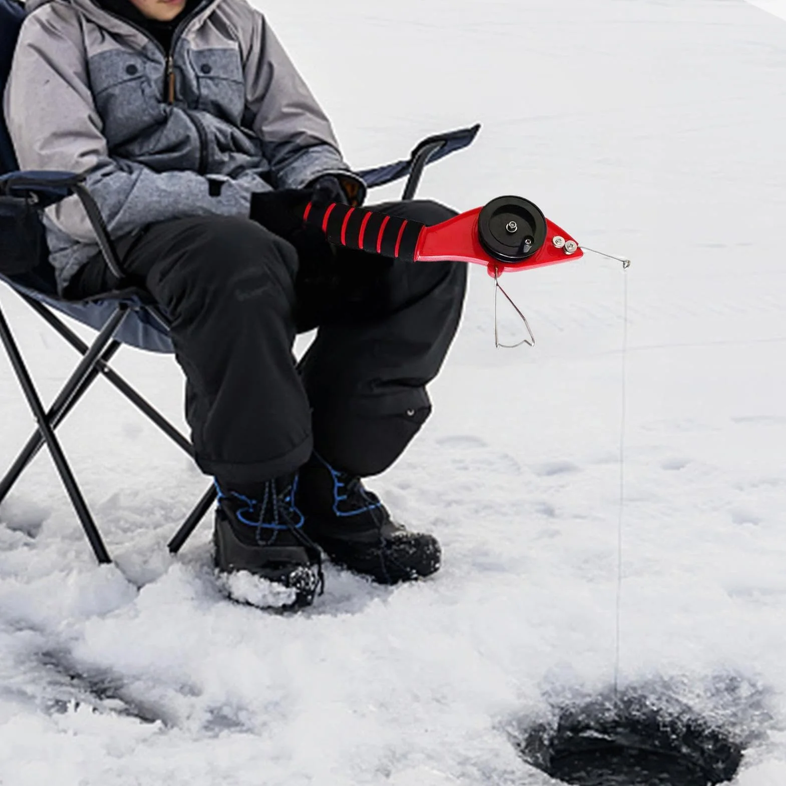 Pequeño Hielo Pishing Caña de Pescar y Carrete Polo Corto Compacto Invierno D Tie Caña de Bolsillo Viaje Agua Dulce Accesorios