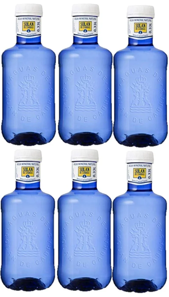 Solan de Cabras - Agua mineral natural - Lote de 6 x 9 = 54 botellas 0,33 l