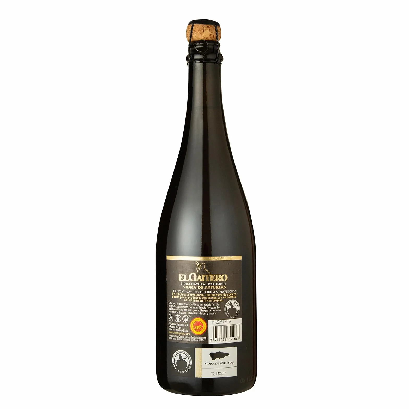El Gaitero Sidra Etiqueta Negra 75cl DOP