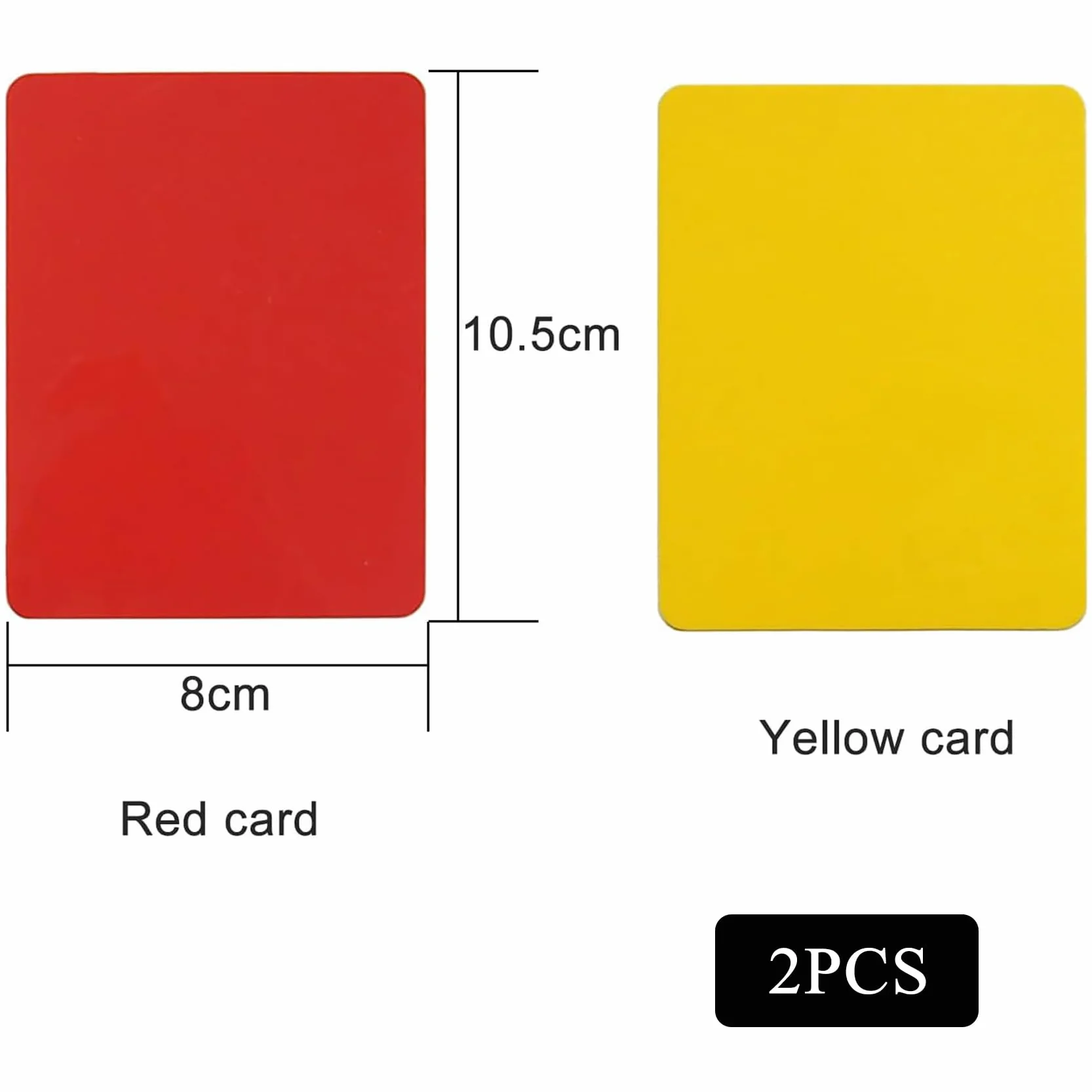 Tarjetas de Árbitro de Fútbol PVC Roja y Amarilla