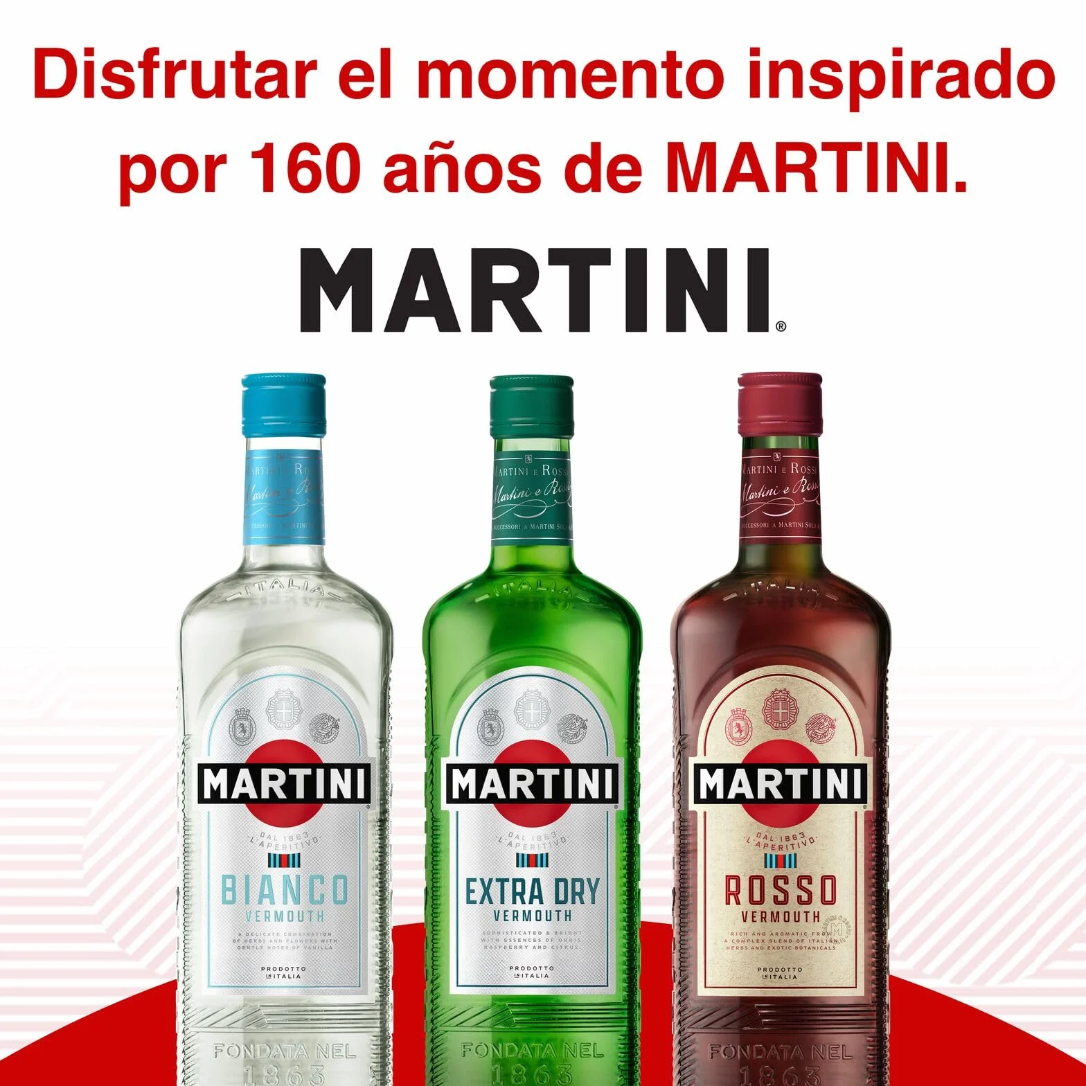 MARTINI Fiero Vermouth Aperitivo, 15% ABV, 75cl / 750ml, Aperitivo Dulce con Infusión de Cáscaras de Naranja Cortadas a Mano
