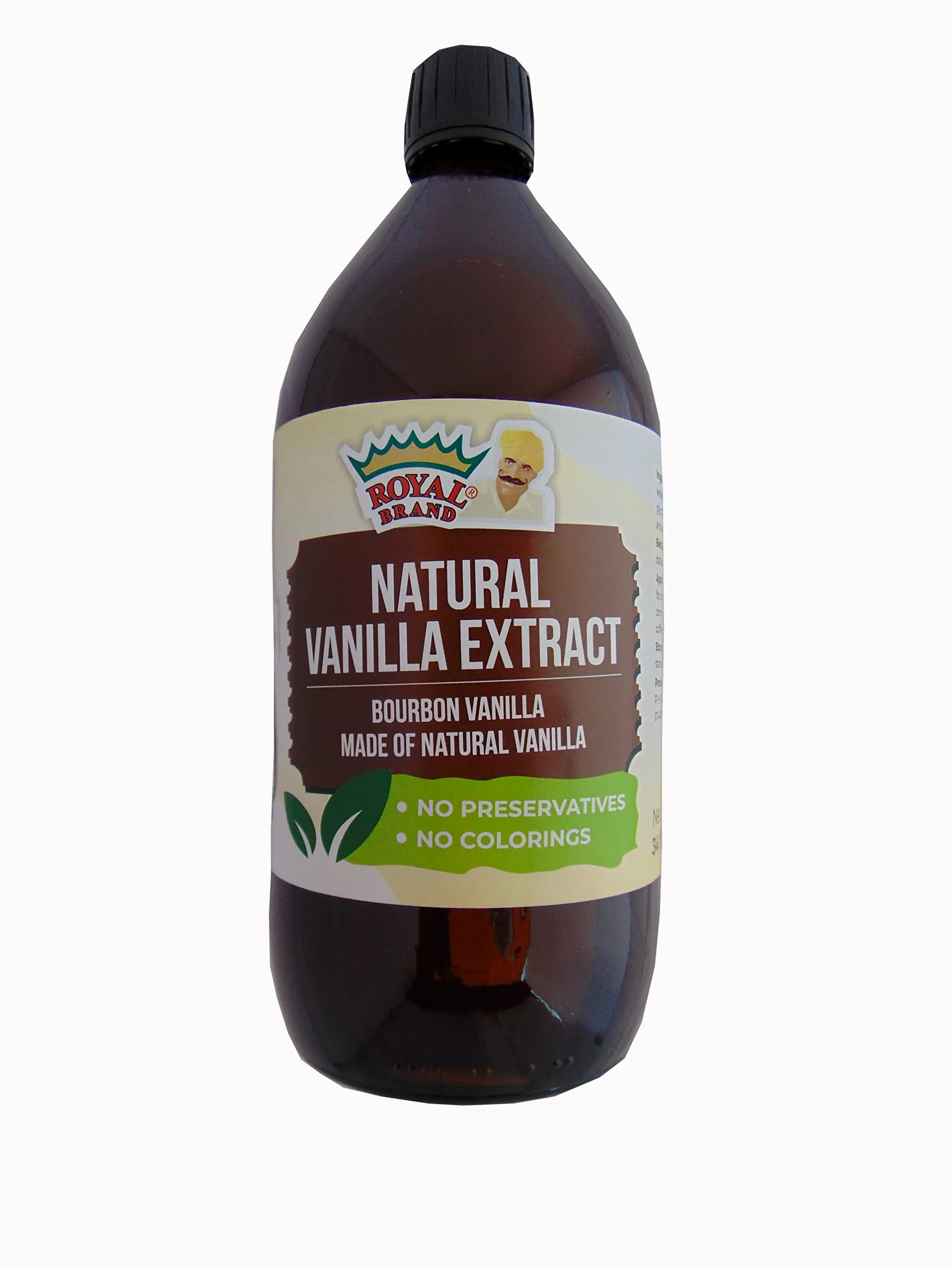 Extracto de vainilla natural, hecho de vainilla natural, sin alcohol, 1 litro, Halal