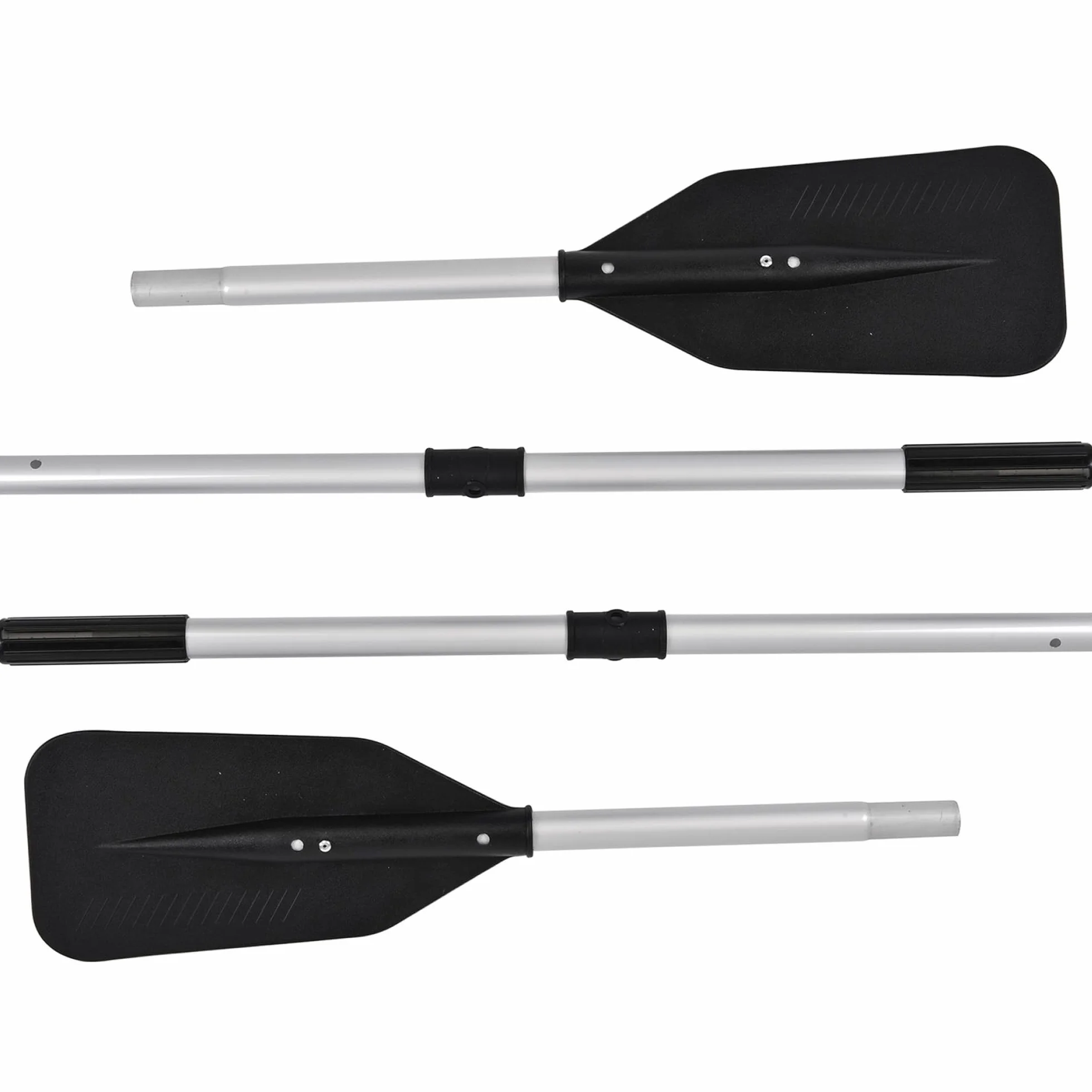 nemaxx Palas de Aluminio Juego de 2 para Bote Inflable Remos 130-155 cm Mango Ergonómico Pala Profesional Anti-torsión Sink-Stop Kayak Canoa
