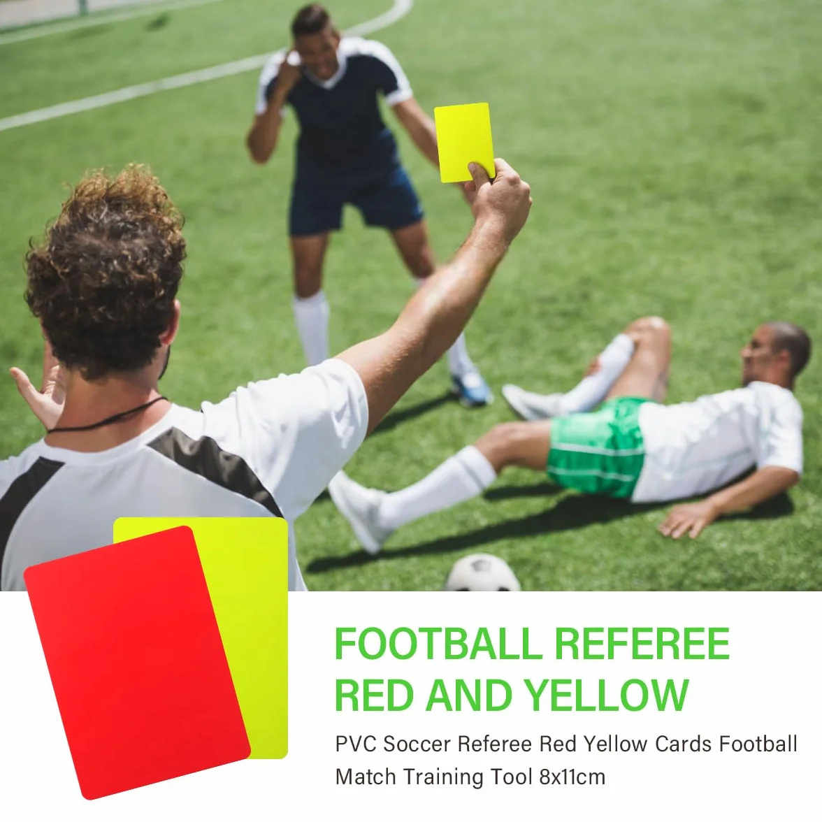 Tarjetas Arbitro Futbol Juego con Rojas y Amarillas