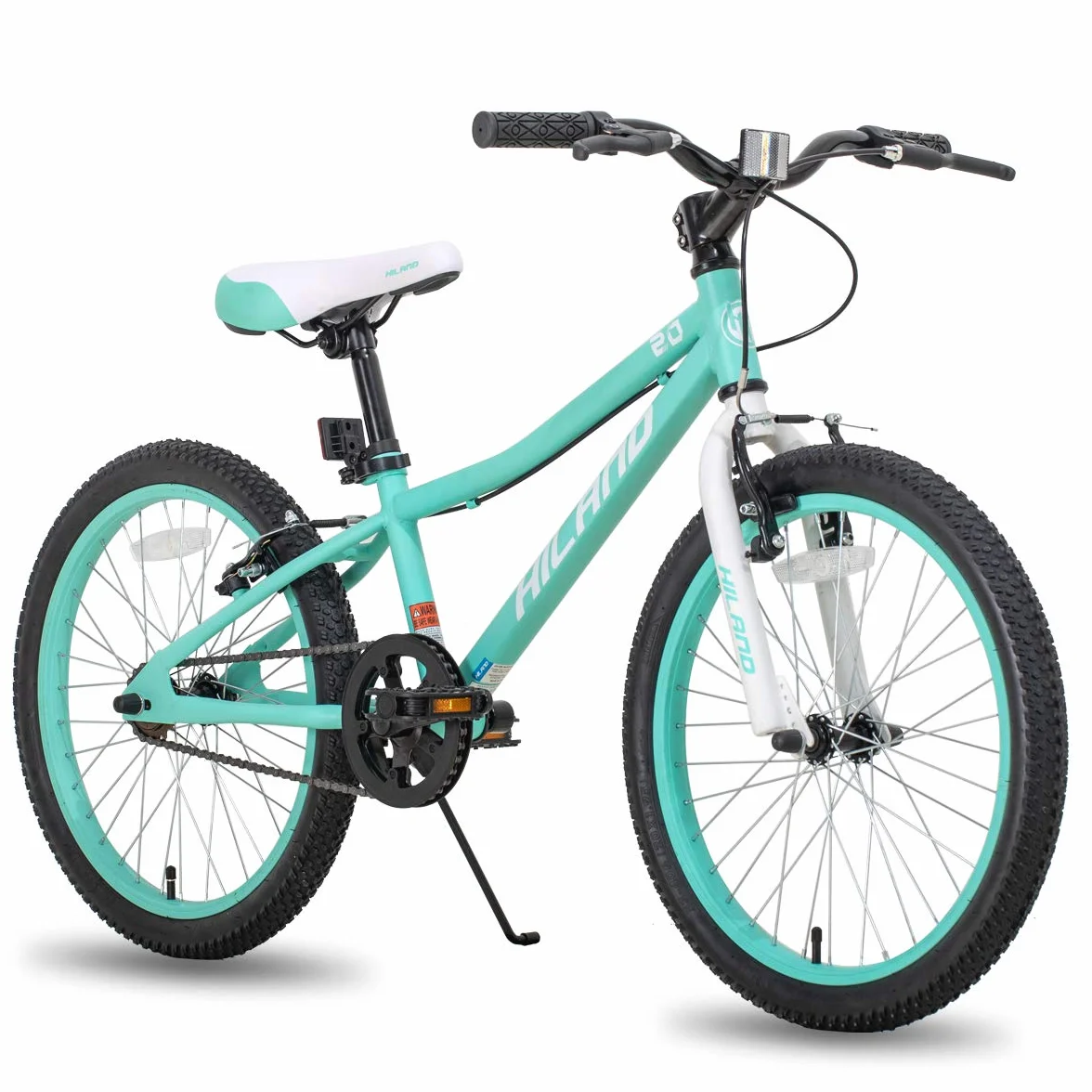 Hiland Climber Bicicletas Infantiles 20 Pulgadas Shimano 1 Velocidad Horquilla Suspensión Freno V Rosa