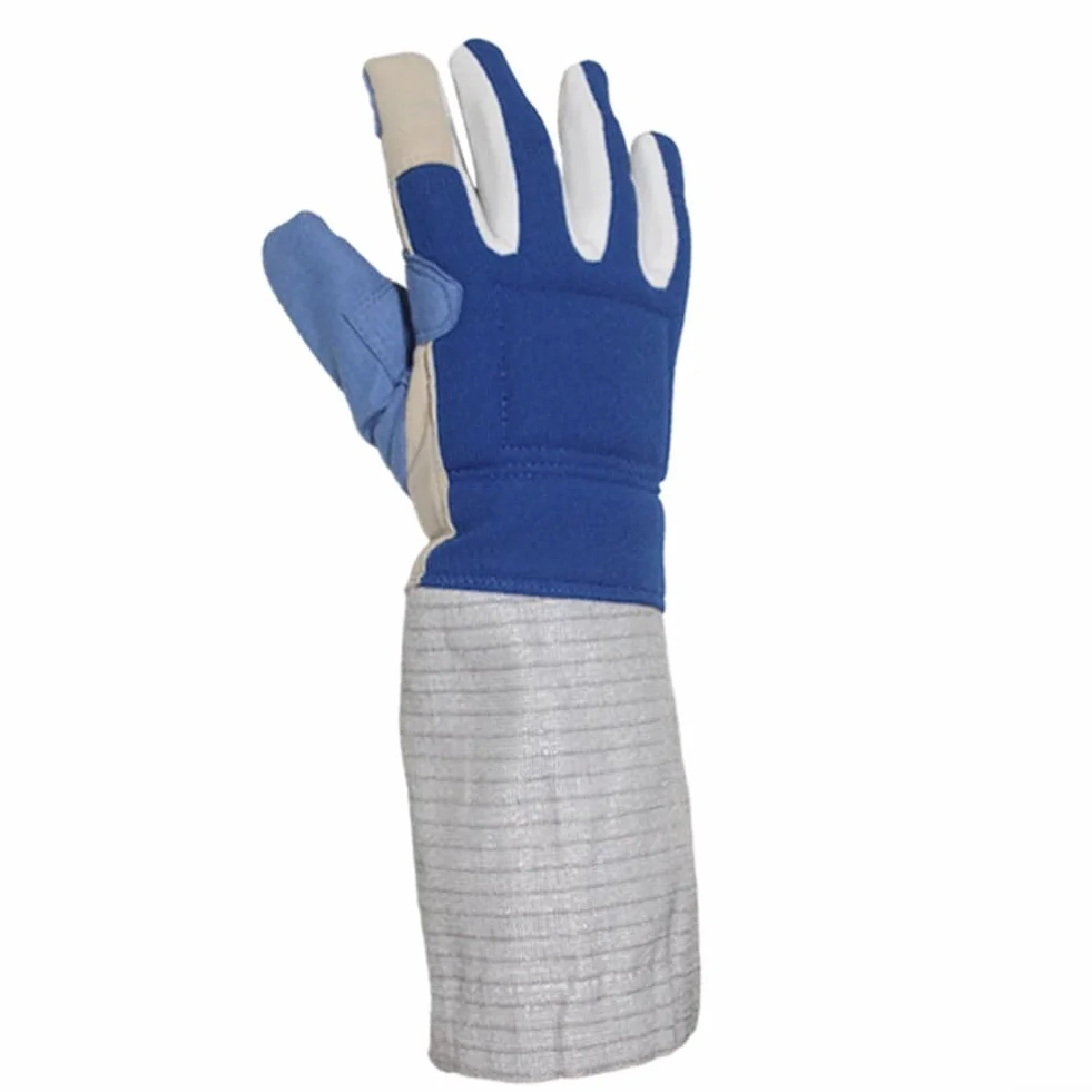 Guantes de esgrima de aluminio antideslizantes poliéster para entrenamiento competición adultos