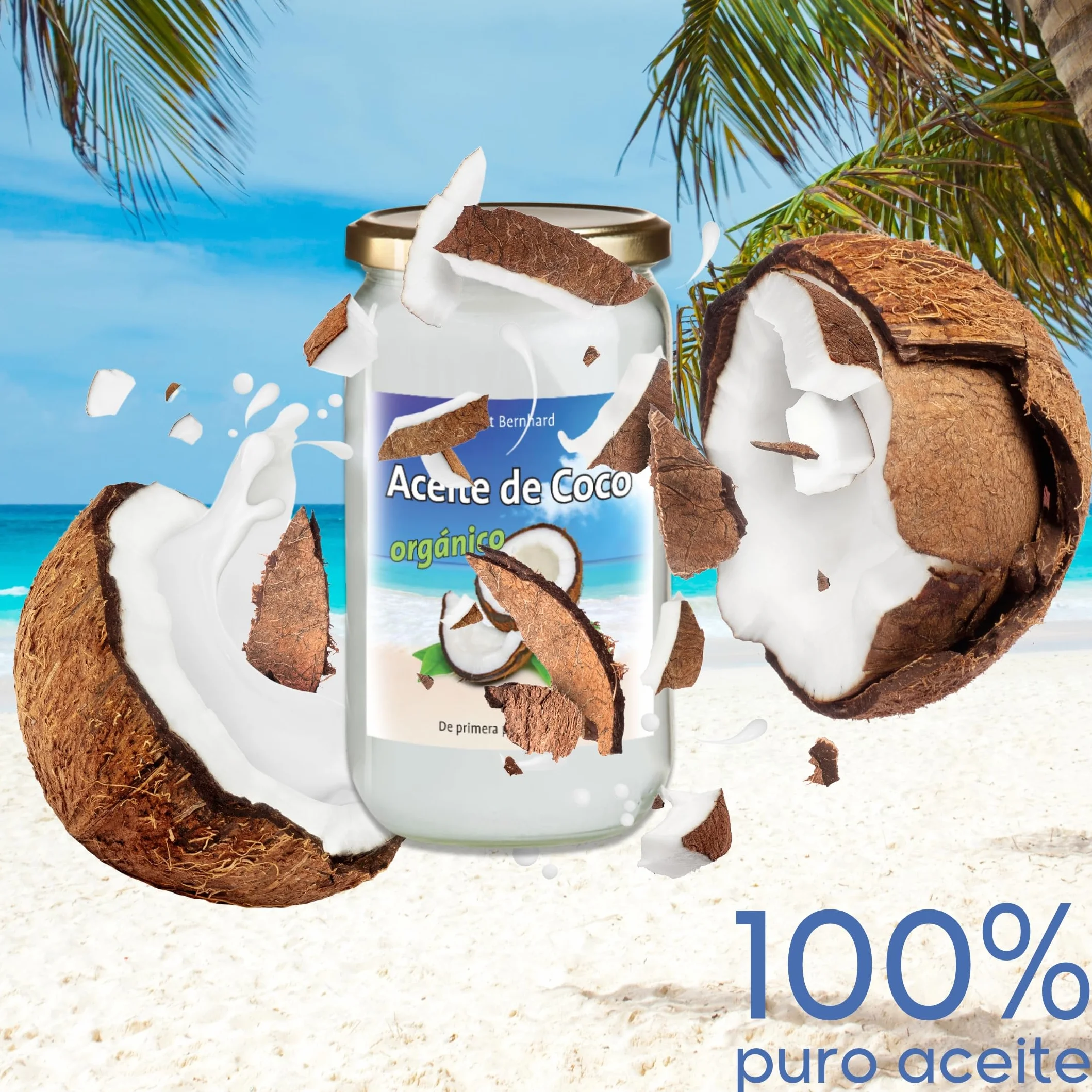 Aceite de Coco organico - Virgen extra - 1000ml