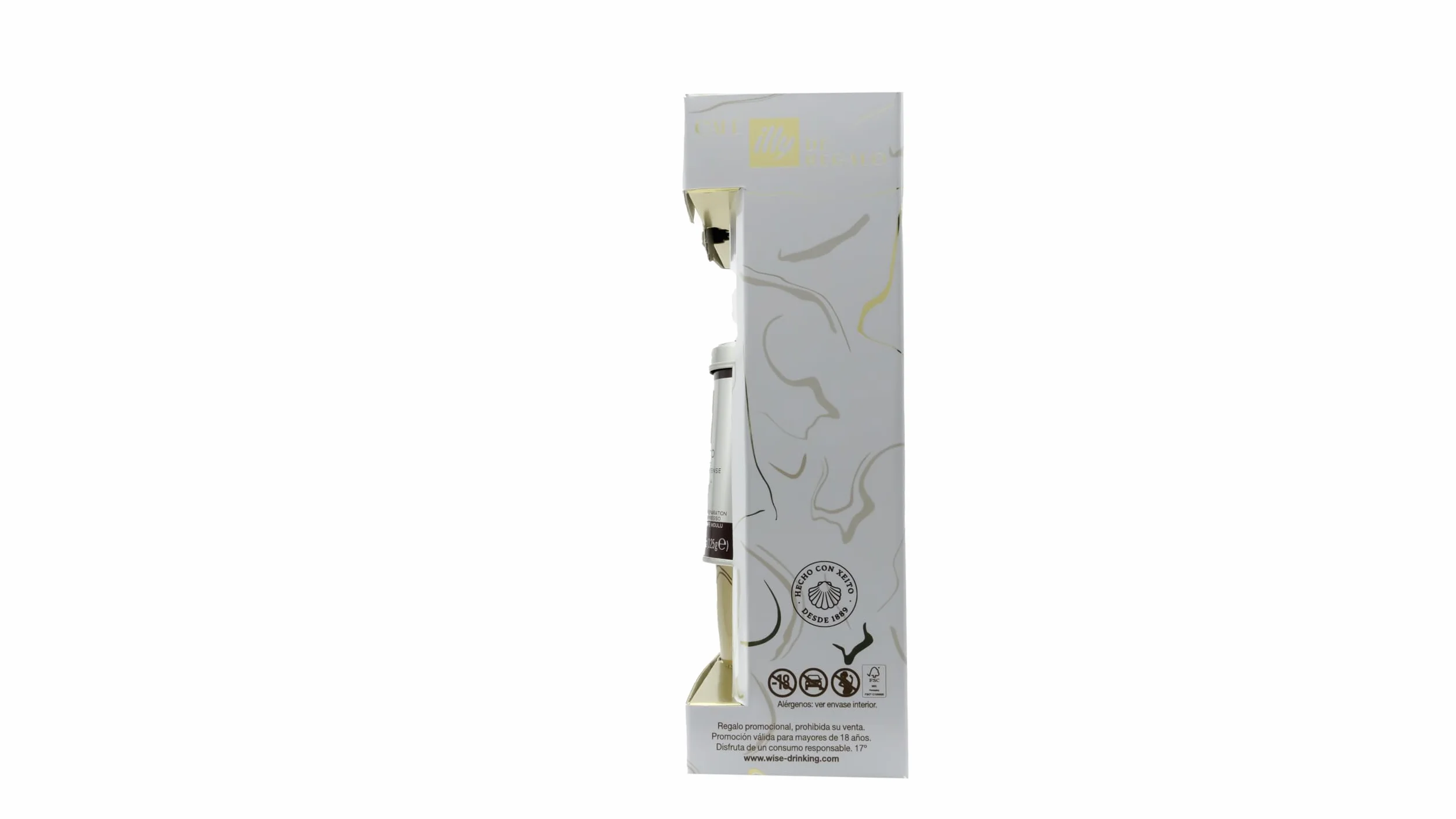 Ruavieja Edición Oro Crema de Orujo con 4 Cápsulas de Café Illy - 700 ml