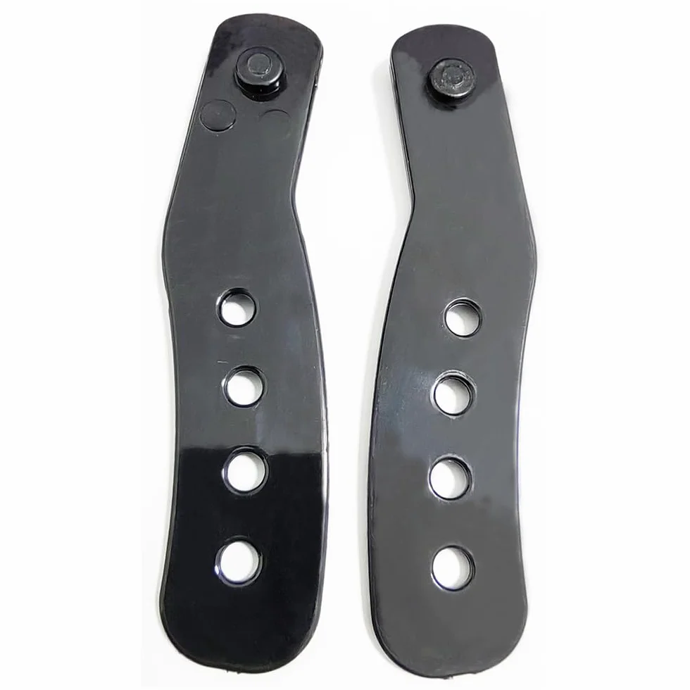 Correas de encuadernación de snowboard negras 106 mm par