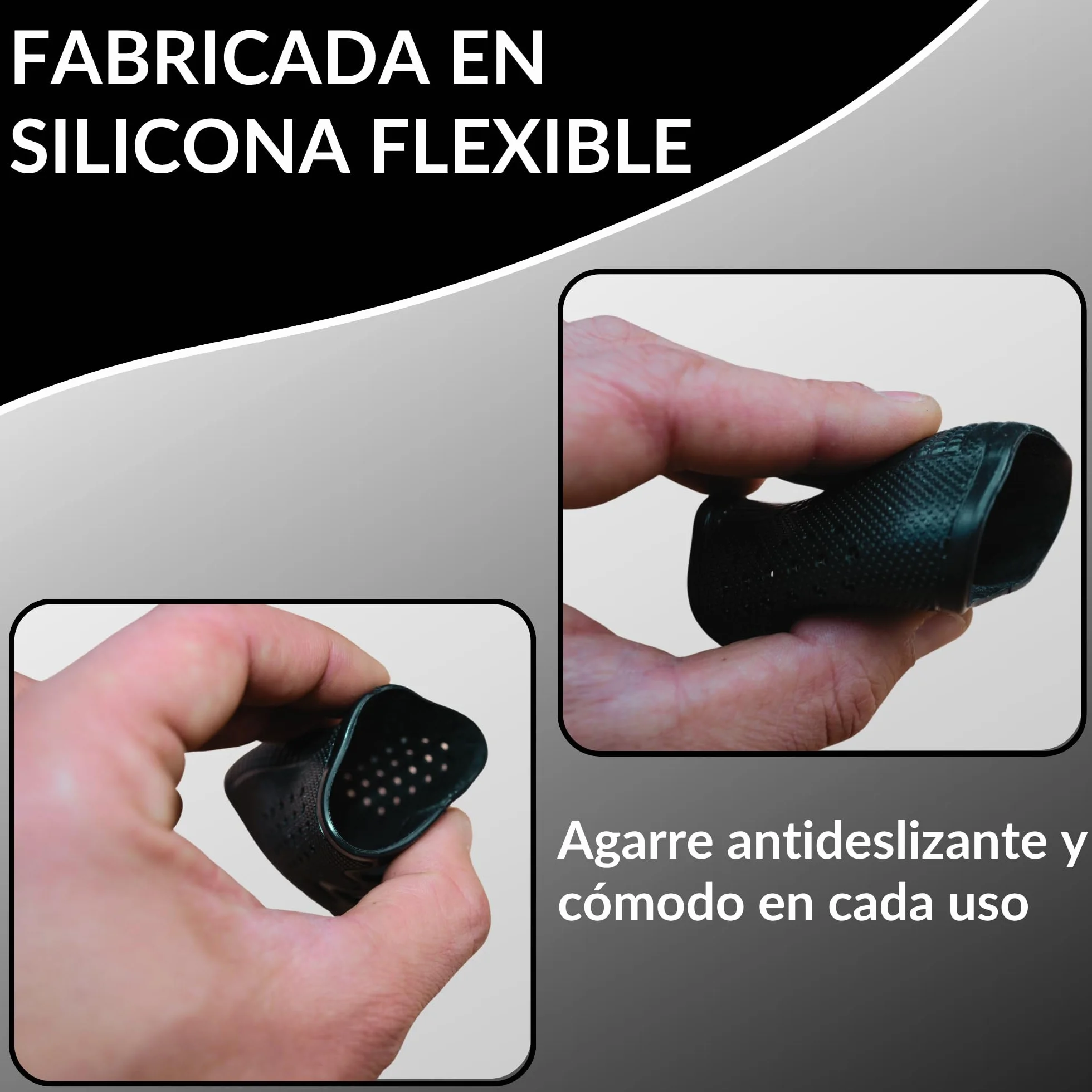 Sibo Airsoft Funda Pistola Empuñadura Pack 2 Unidades Grip Ergonómico Antideslizante Goma Silicona Accesorio Caza Tiro Outdoor