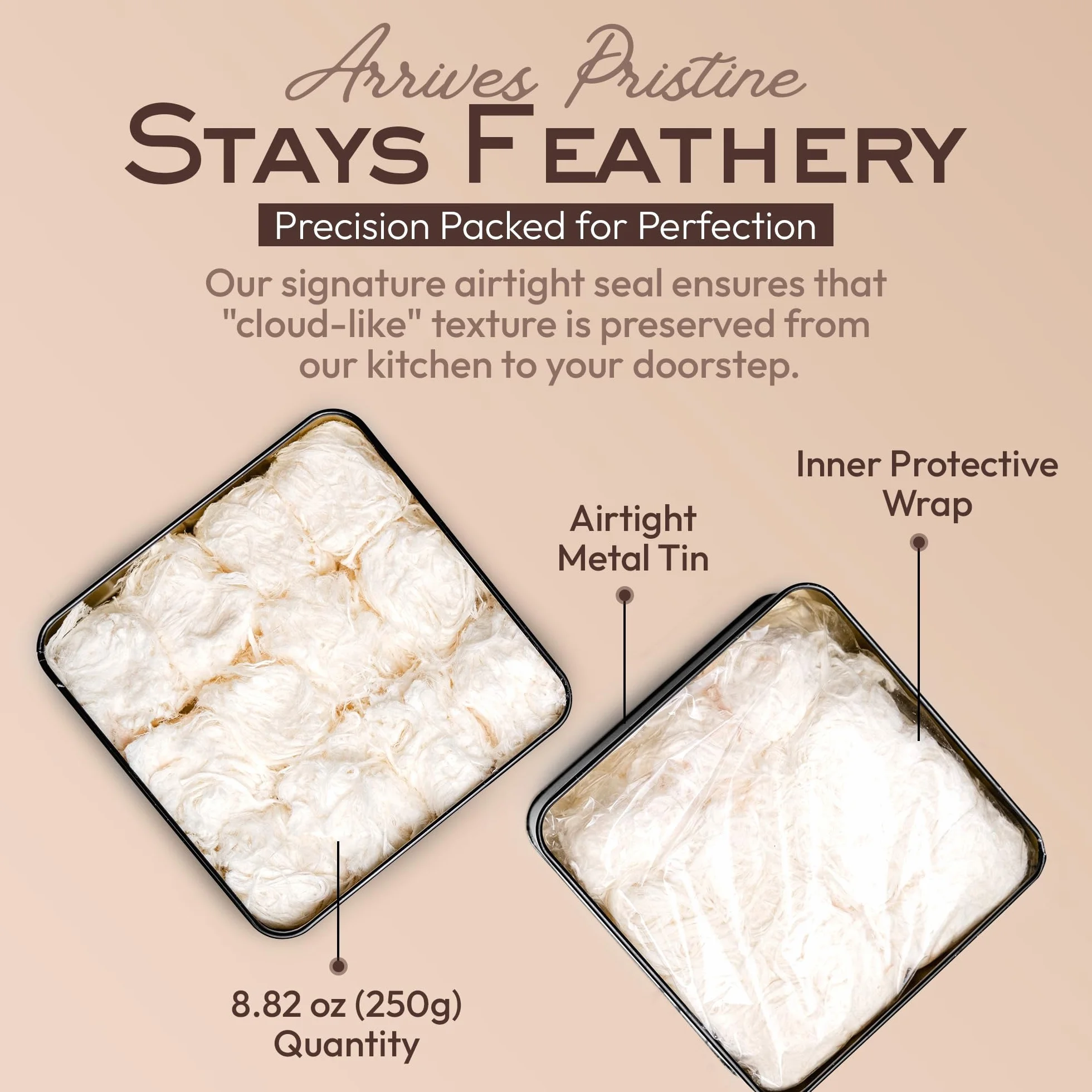 Mughe Gourmet Algodón de Azúcar Turco Pismaniye Dulce 12pz - Caja de Especial de Caramelo Halva - Confitería Pishmaniye - Halva de Hilo - Regalos Perfectos para Cumpleaños, Día del Padre