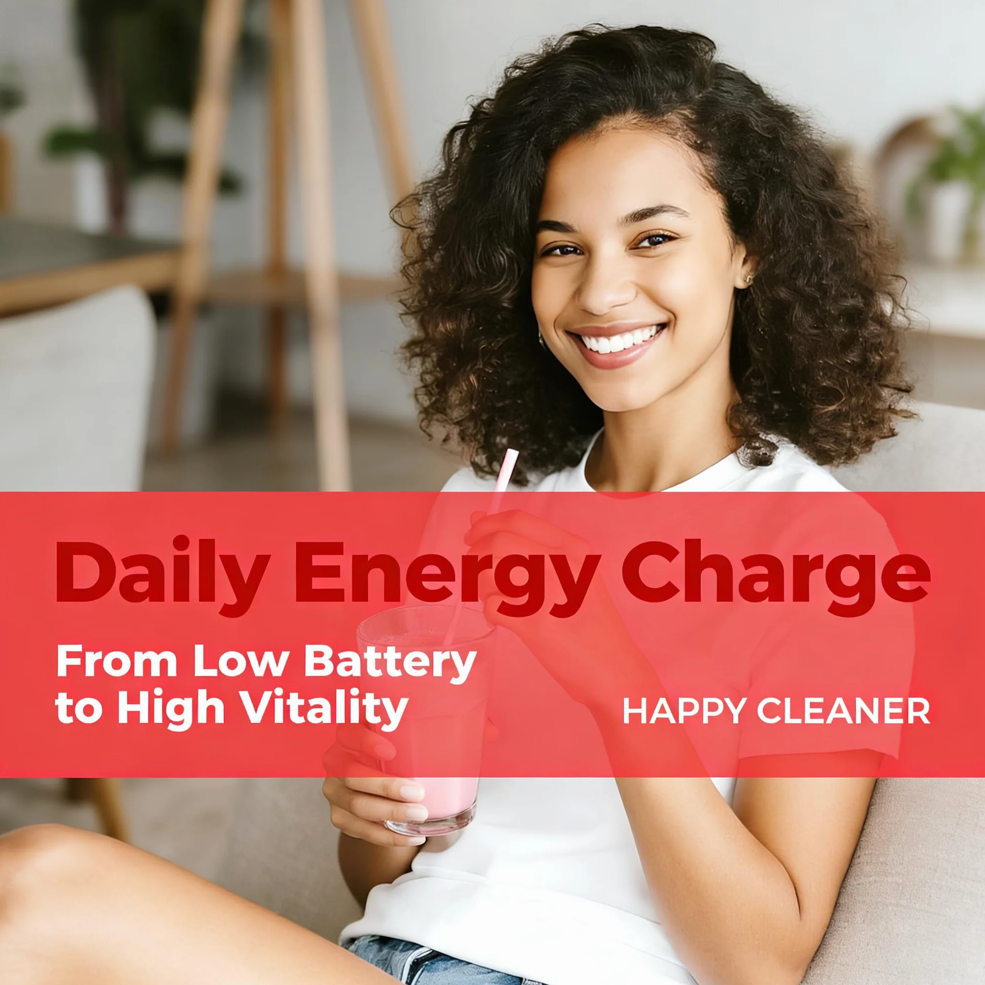 Happy Cleaner Digestive Powder: una bebida suave diaria que ayuda a la digestión y mantiene la salud intestinal. Sabor natural a frutos rojos sin azúcar. Embalaje de bolsitas independientes y portátil