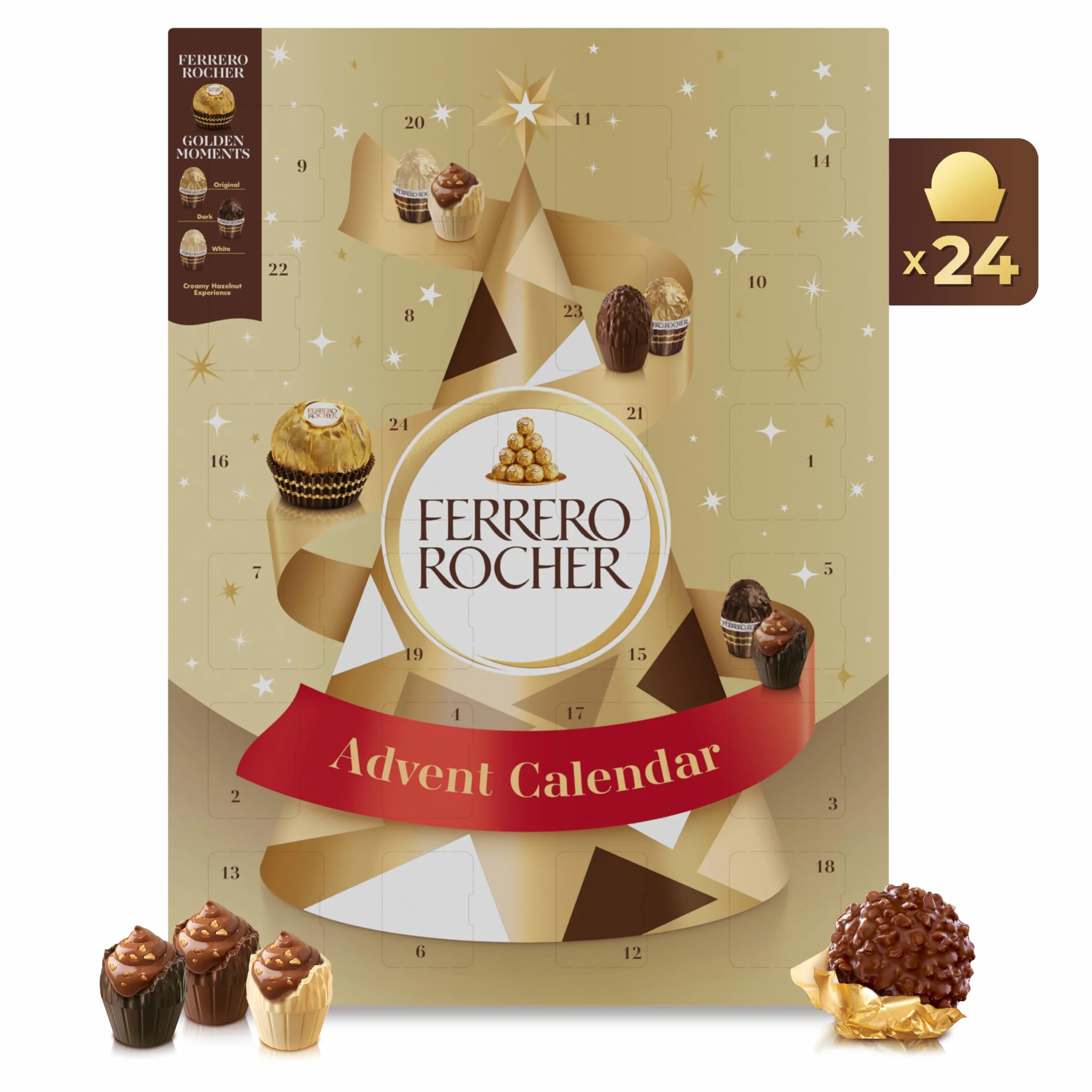 Calendario de Adviento Ferrero Rocher Golden Moments 258 gramos