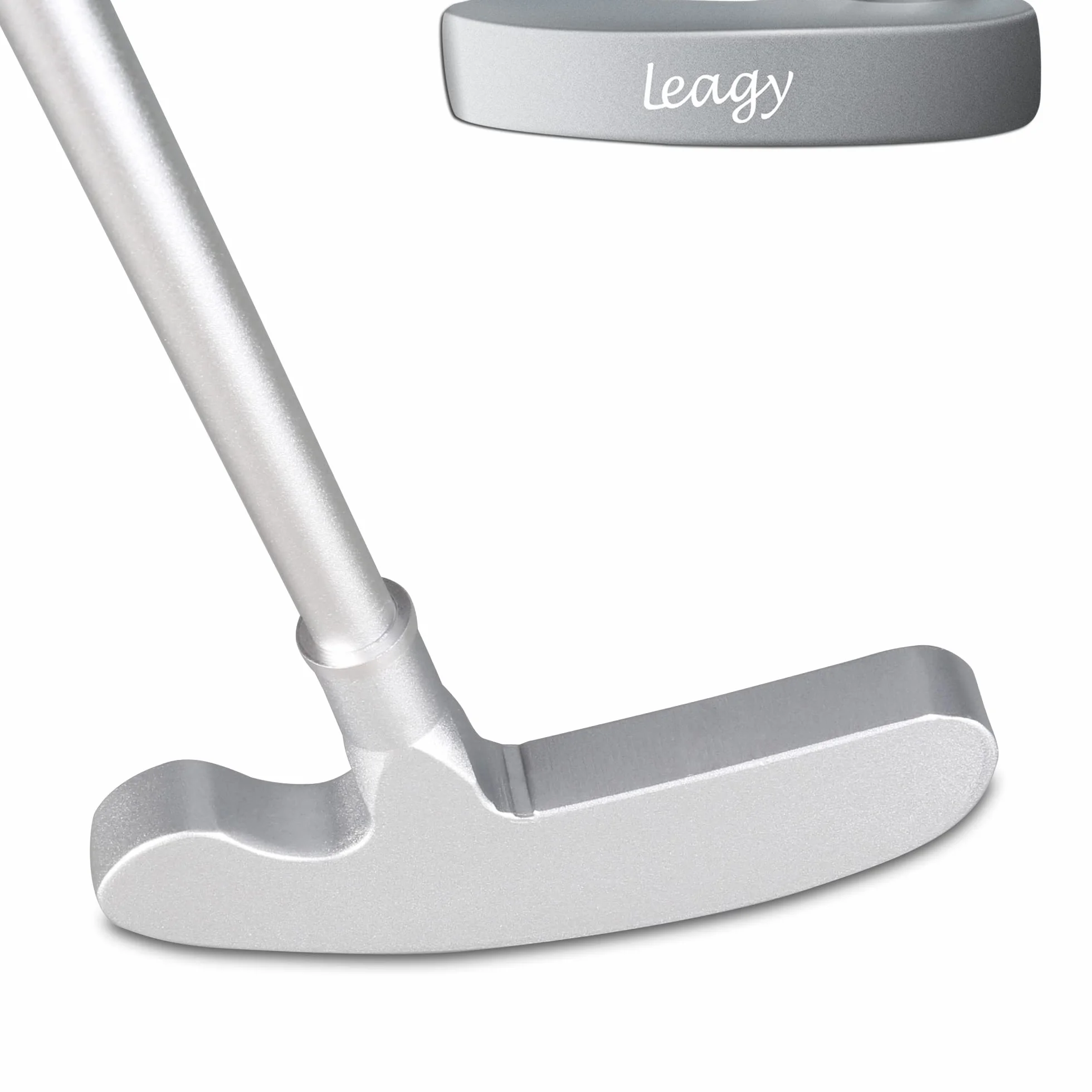LEAGY Putter do Golfa, 2 Piłki Golfowe, 4 Części ze Stopu Cynku, Torby Golfowe Przenośne Czarny, Lewy i Prawy