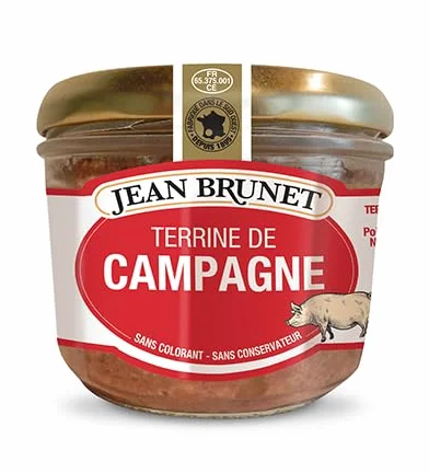 Terrina de campo de Armagnac - Paté de cerdo - 180 gramos - Jean Brunet