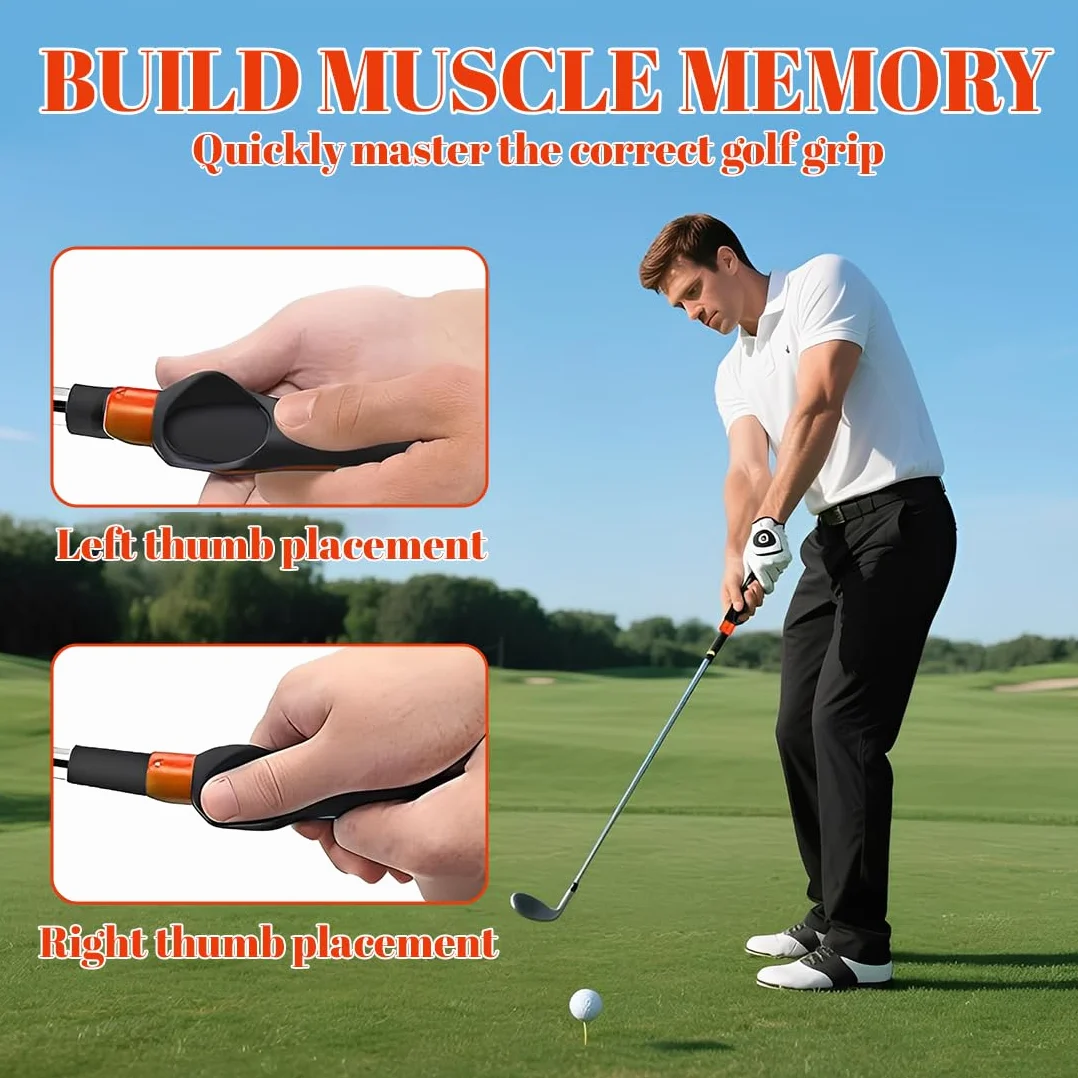 Kit de Entrenamiento Golf con Entrenador de Grip y Cinta Corrección Swing