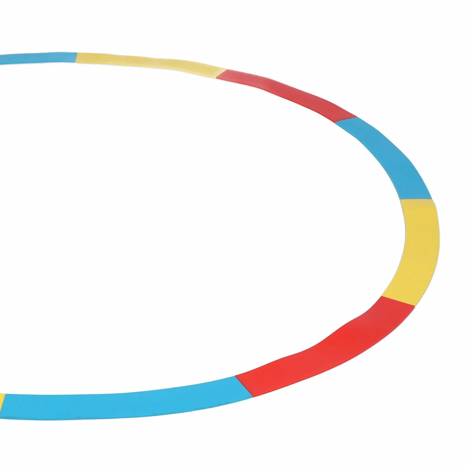 Focket Círculo de Objetivo de Golf, Ayuda de Entrenamiento para Lanzar, Anillos Multicolores (Rojo Amarillo)