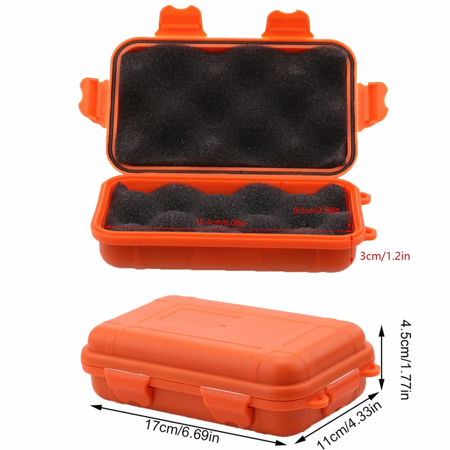 Estuche Organizador Impermeable Caja A Prueba De Golpes con 2 Hebillas En Forma De U para Viajes Al Aire Libre