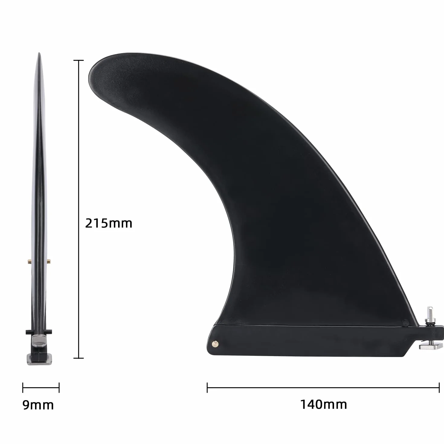 JEEZAO Aleta de Tabla de Surf Retirable Sup Central Fin para Longboards Surfboards Paddleboards