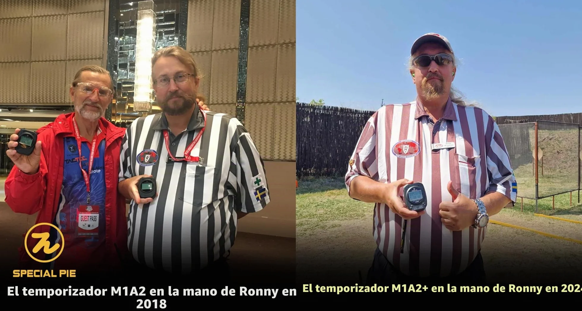 Shot Timer de Tiro – Shooting Timer para Entrenamiento y Competición, Compatible con USPSA, IPSC, IDPA, Steel Challenge, PRS & CAS (Negro)