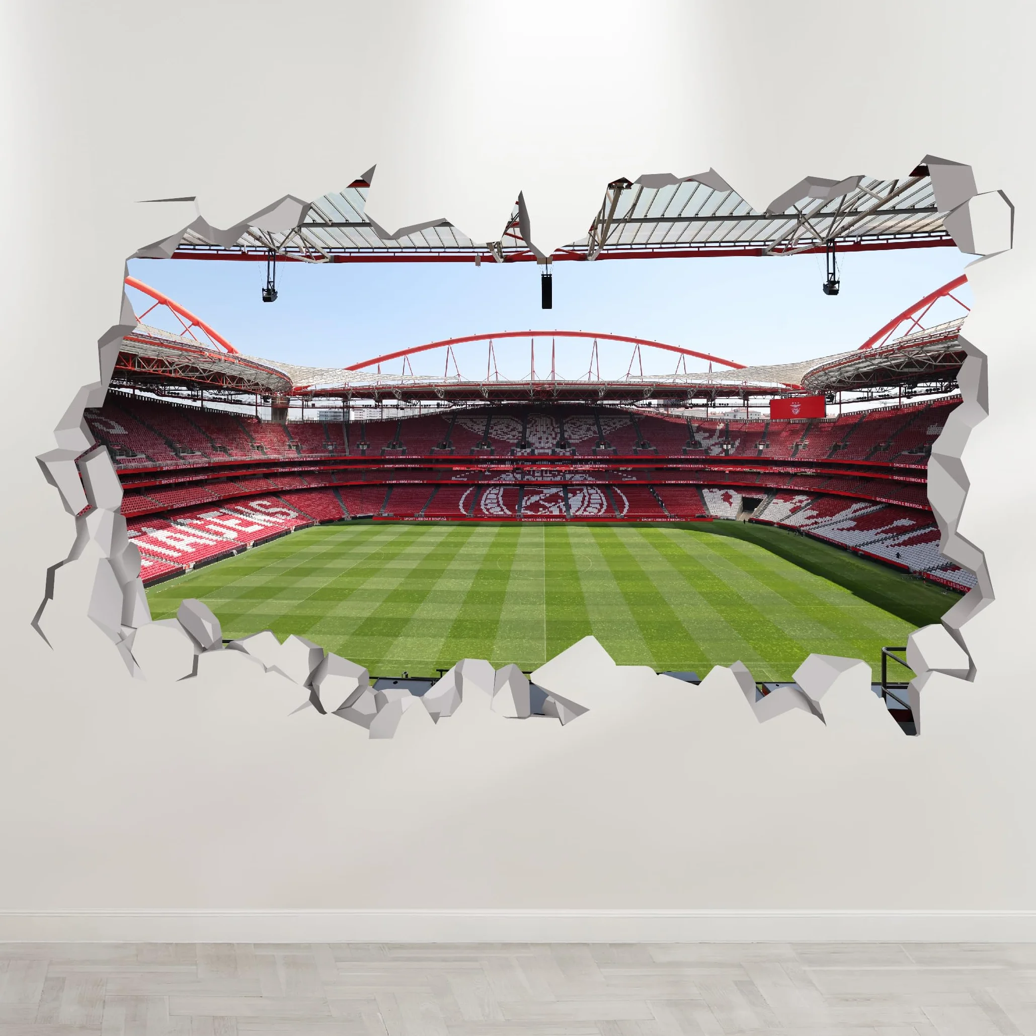 Benfica Vinilo Adhesivo Pared Decoracion Habitacion, Vinilos Decorativos Infantiles Estadio da Luz