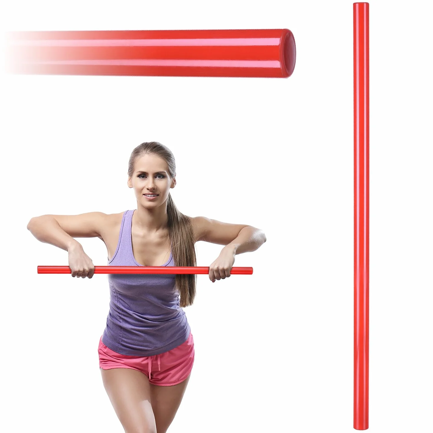 Gymtek Barra de Gimnasia 80 cm Entrenamiento Fitness Pilates
