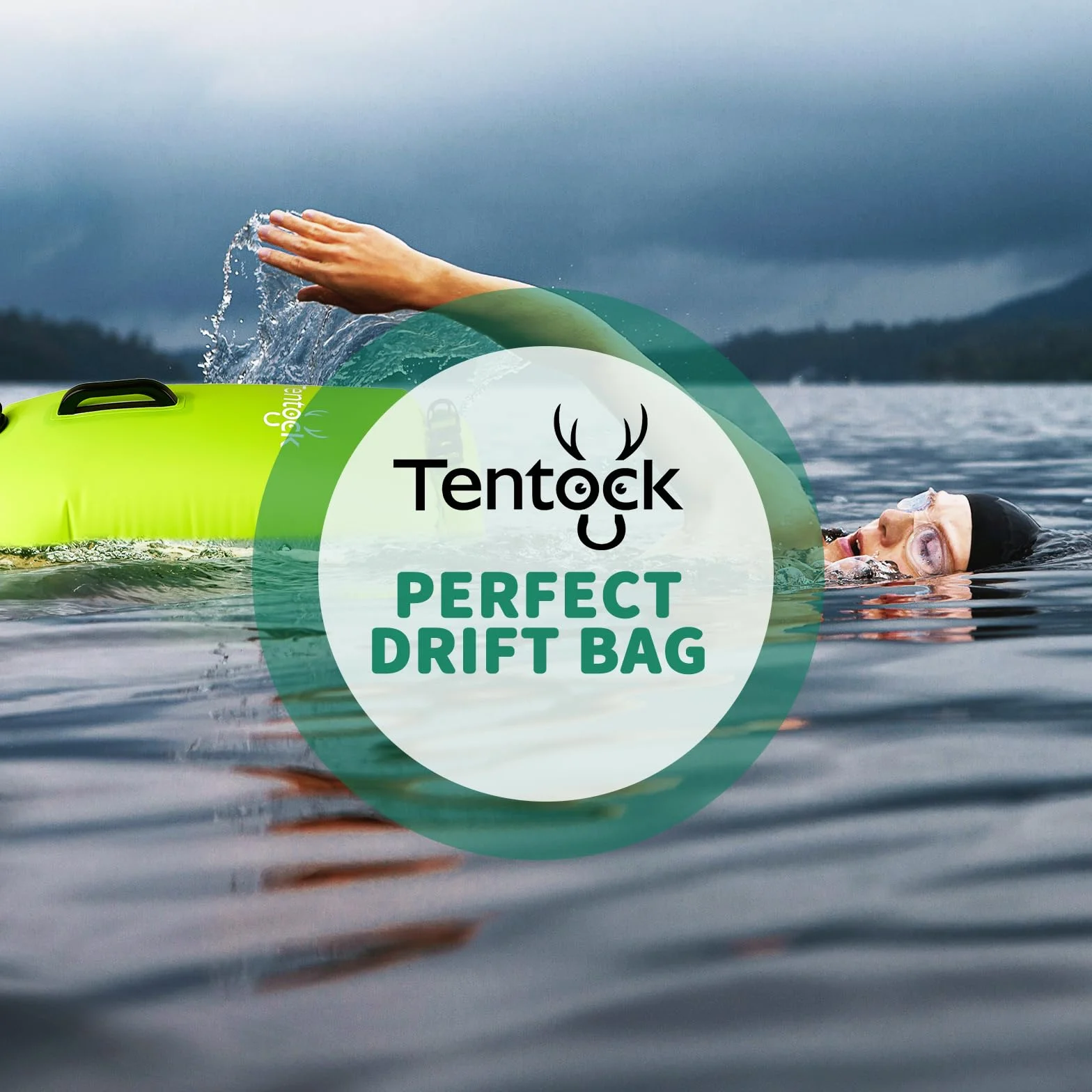 Tentock Swim Buoy Inflatable Dry Bag for Open Water Swimmers Triathletes