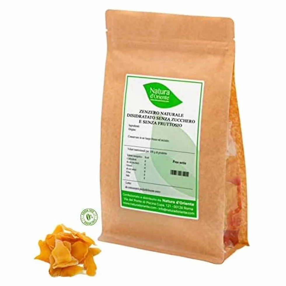 Natura d'Oriente Jengibre Deshidratado Natural sin Azúcar y Fructosa 1000 g