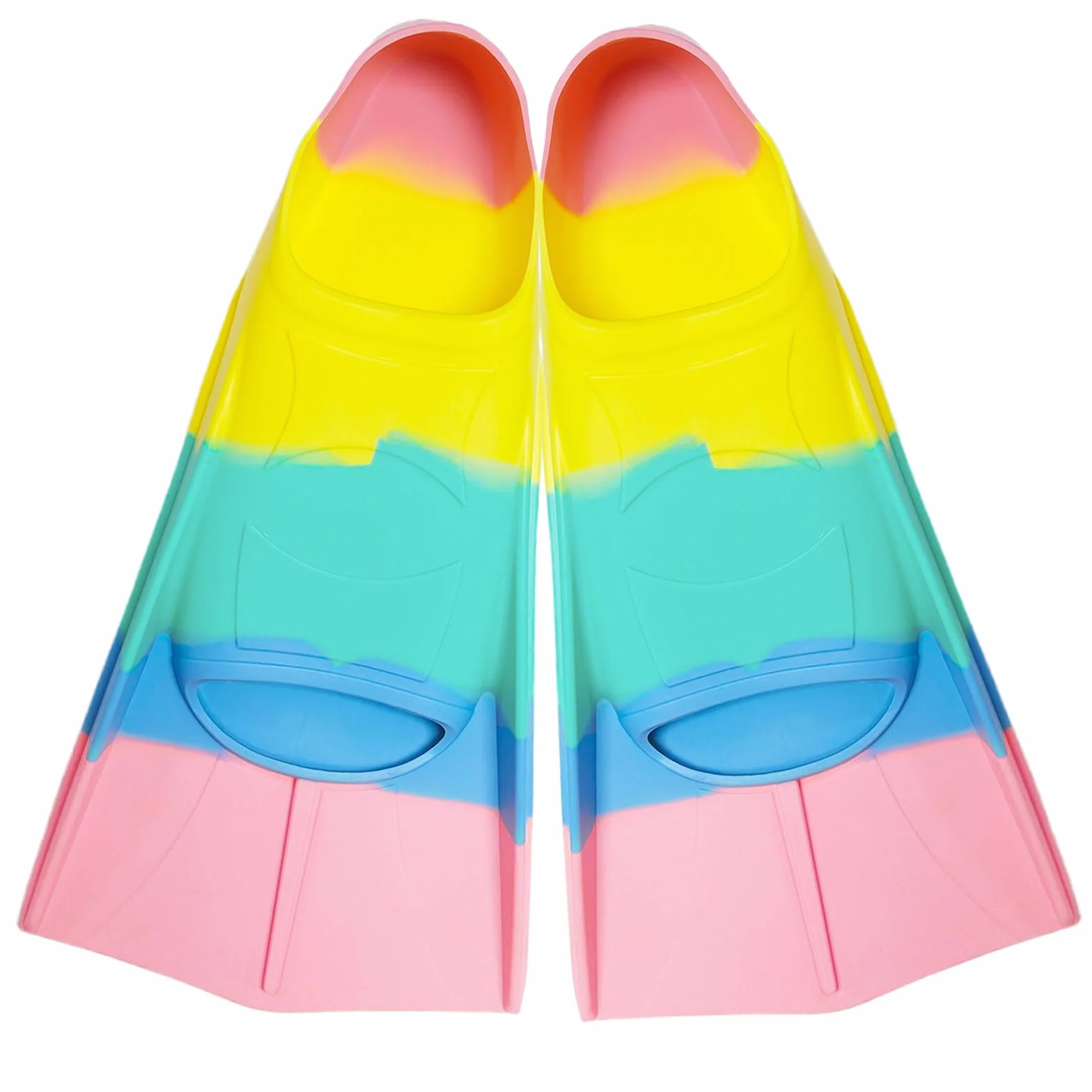 Aletas de natación cortas para niños y adultos, silicona, unisex, buceo principiantes