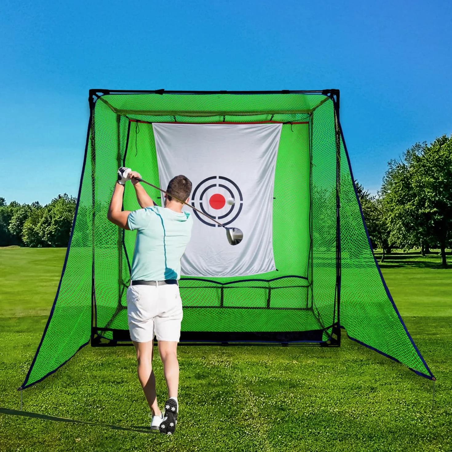 Kapler Red de entrenamiento de golf para exteriores