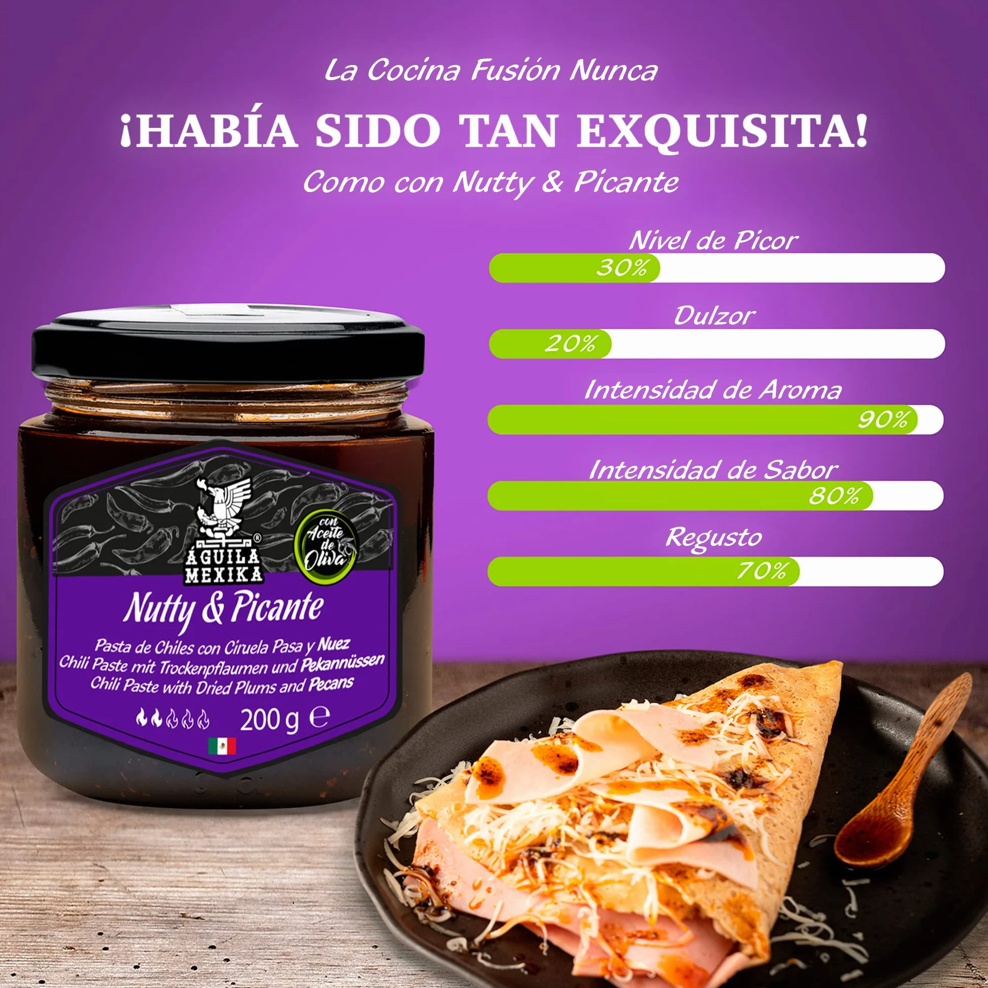 ÁGUILA MEXIKA 3-Pack Escencial Set de salsas picantes gourmet mexicanas ingredientes naturales