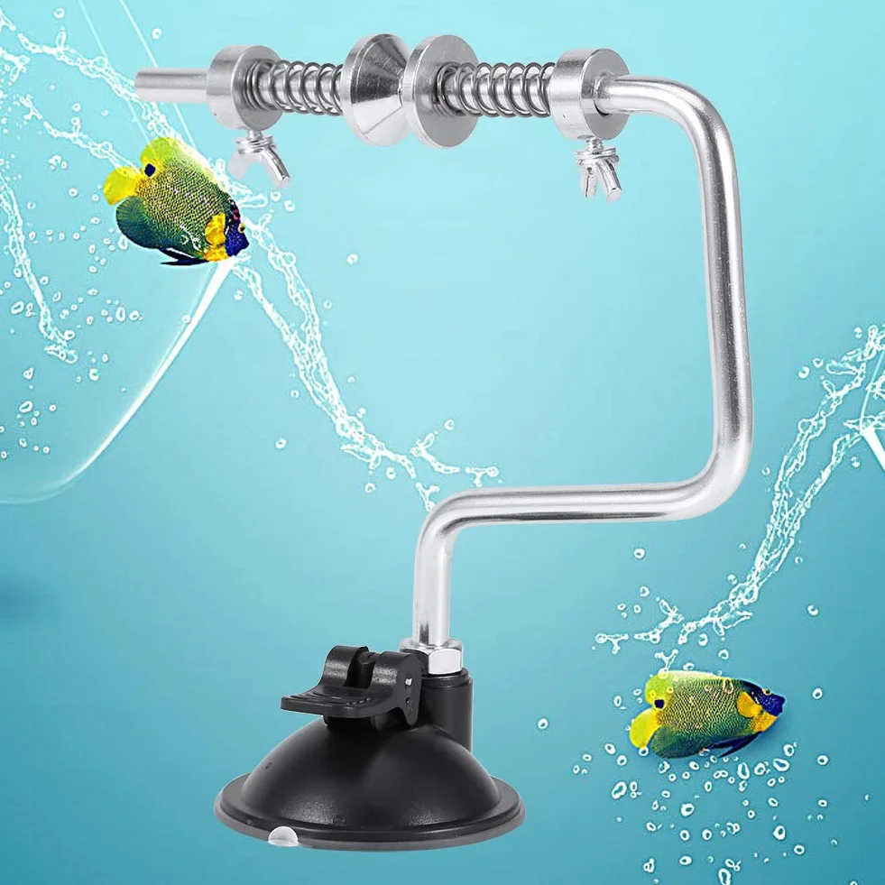 Bobina de Línea de Pesca Portátil en Aluminio Plata