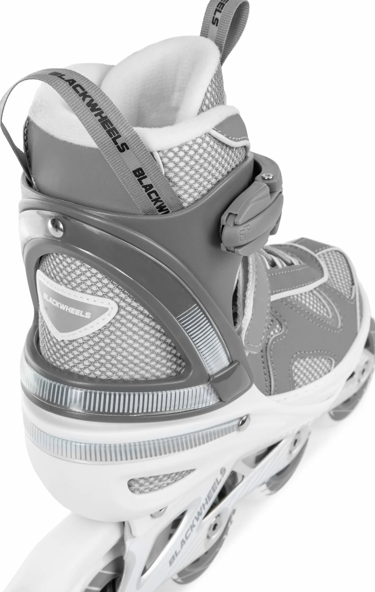 BLACKWHEELS Flex Pro Patines en línea Ajustables con chasis de Aluminio, rodamientos ABEC-7 y Sistema de Triple Cierre