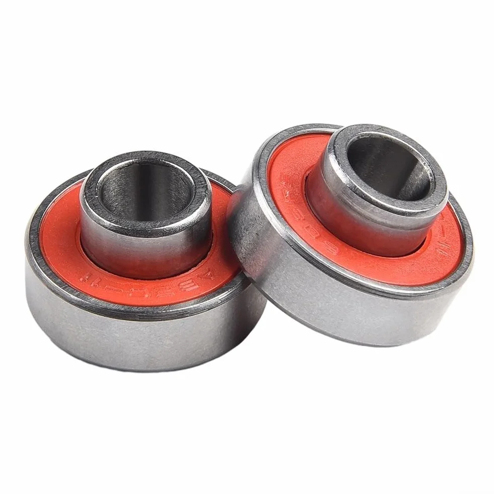 DAZZLEEX 608 2RS ABEC11 Rodamiento de acero, silencioso, placa larga, 8 piezas