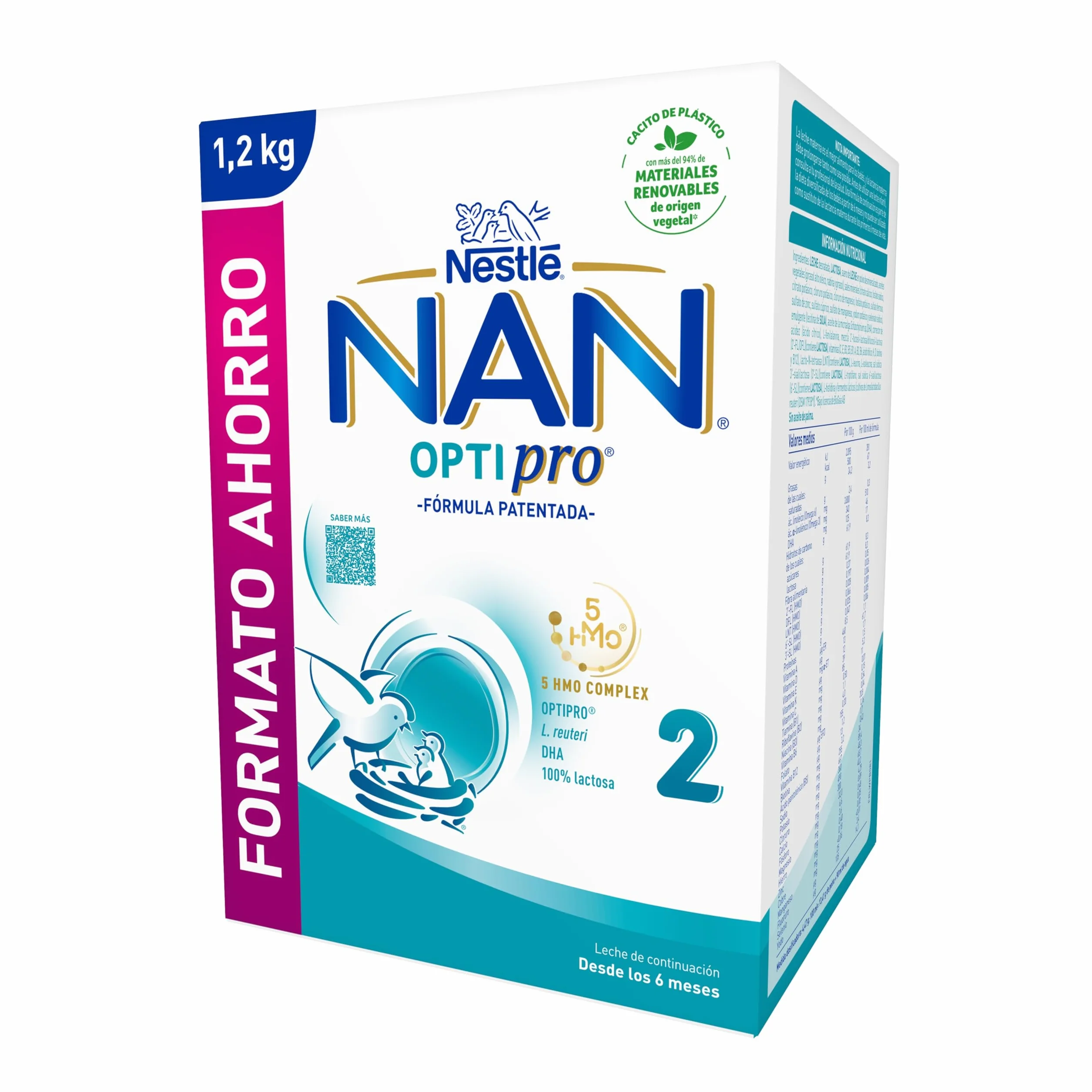 Nestlé NAN OPTIPRO 2 Leche de continuación en polvo 1200g