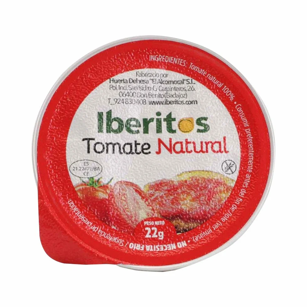 Iberitos Tomate Natural en monodosis de 22 gramos x 45 unidades sin conservantes ni colorantes