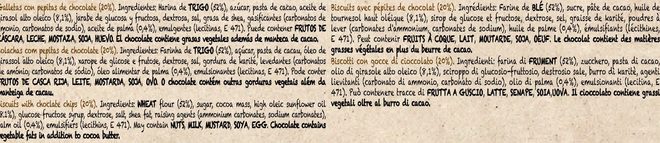 Campurrianas con Pepitas Chocolate 350g + 19% GRATIS