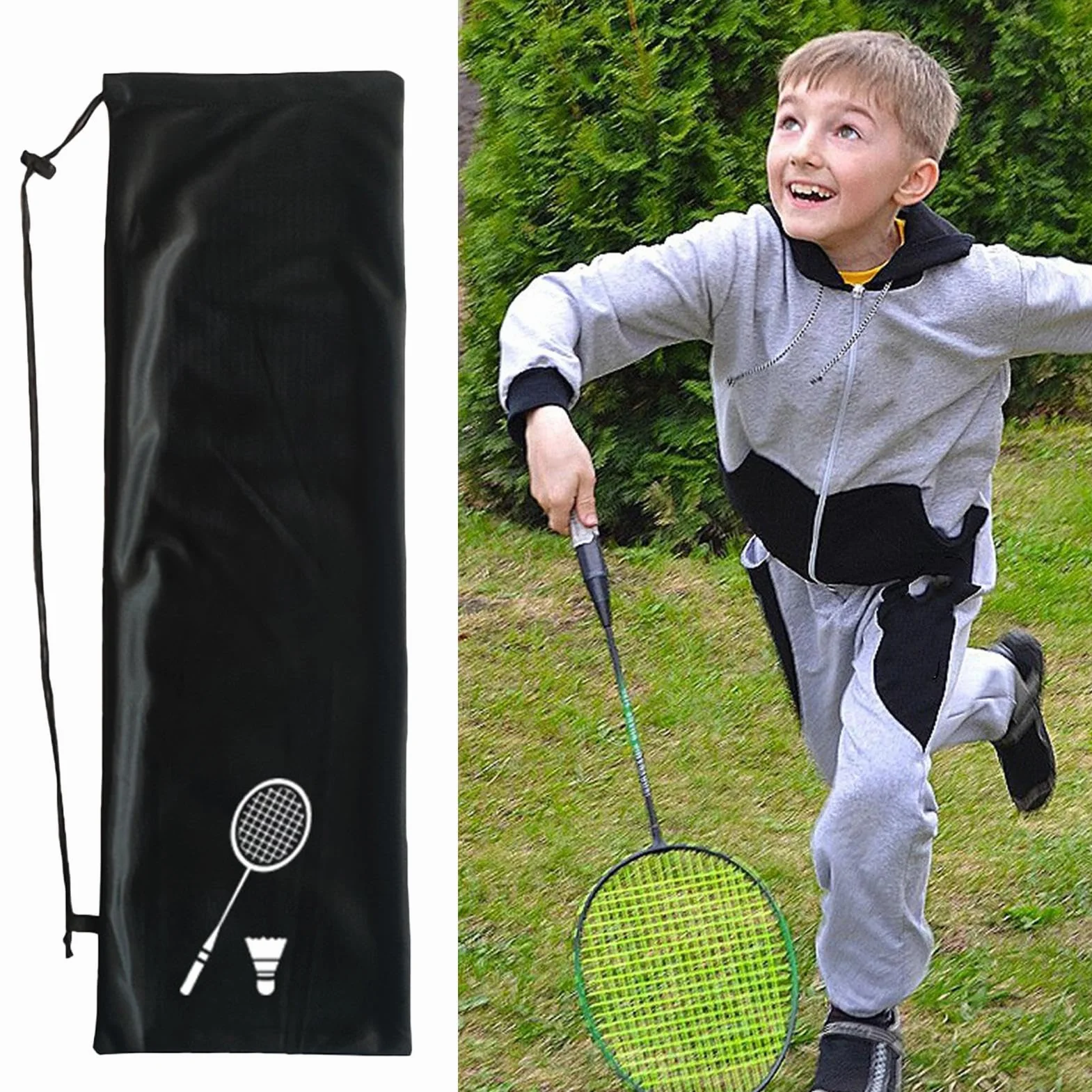 Bolsa para raqueta de bádminton portátil de un hombro