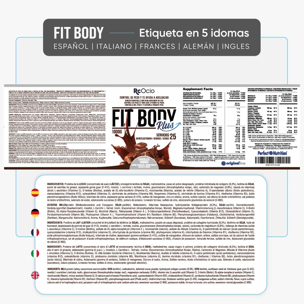 RcOcio Batido Sustitutivo de Comida - Termogenico - Pack | Sustituto Alimenticio Dietetico alto en Proteinas | Ayuda para perder Peso | Chocolate - Vainilla - Fresa | Saciante para hombre y mujer…
