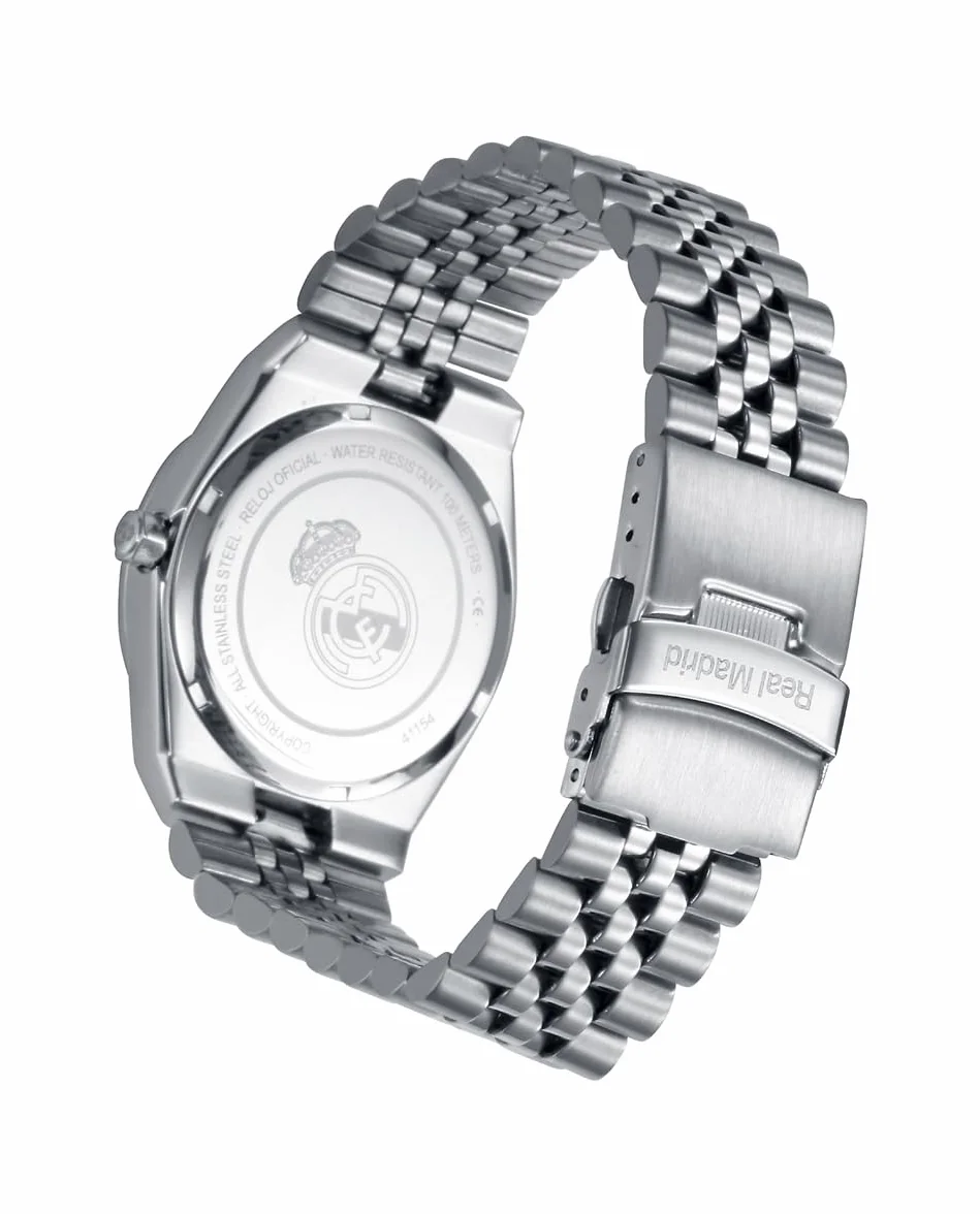 Viceroy Reloj Oficial Real Madrid Mujer 37 mm Esfera Blanca Resistente al Agua 10 ATM Movimiento Cuarzo