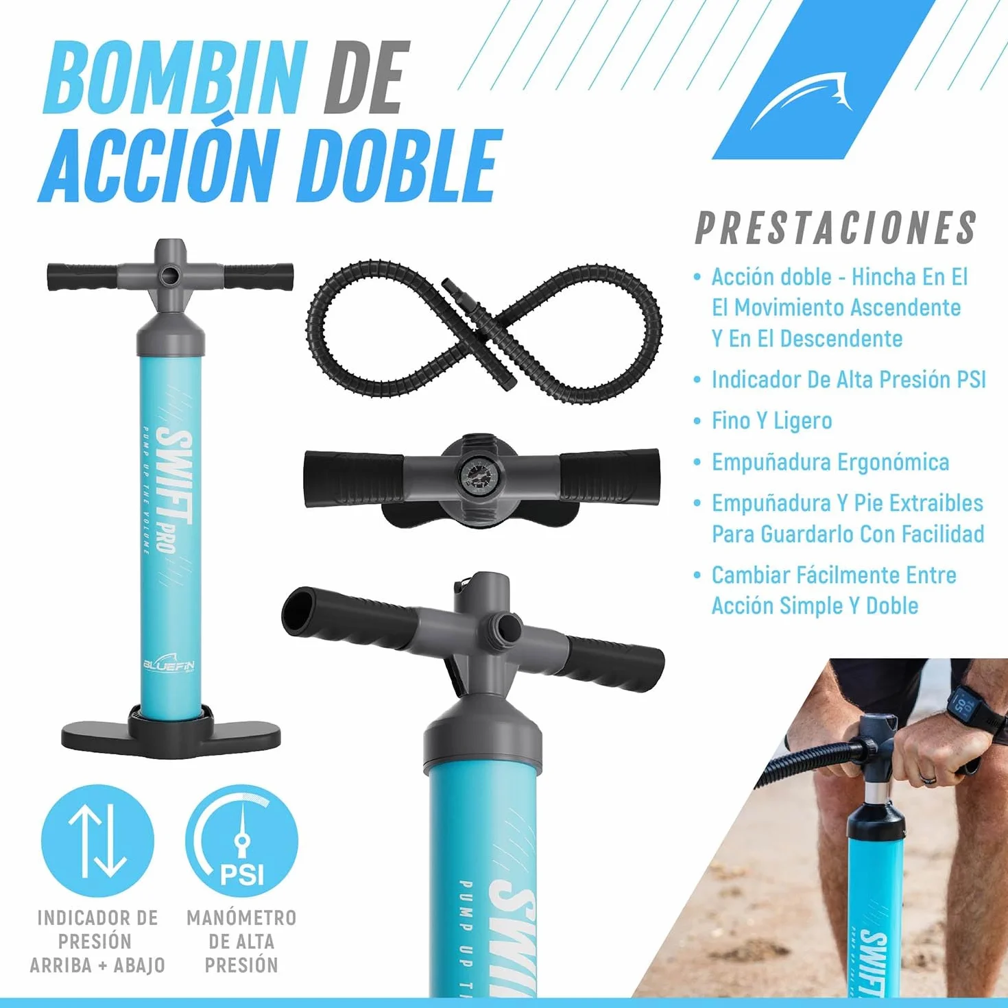 Bluefin SUP Tabla de Paddle Surf Hinchable Cruise 10'8 Adultos Incluye Accesorios