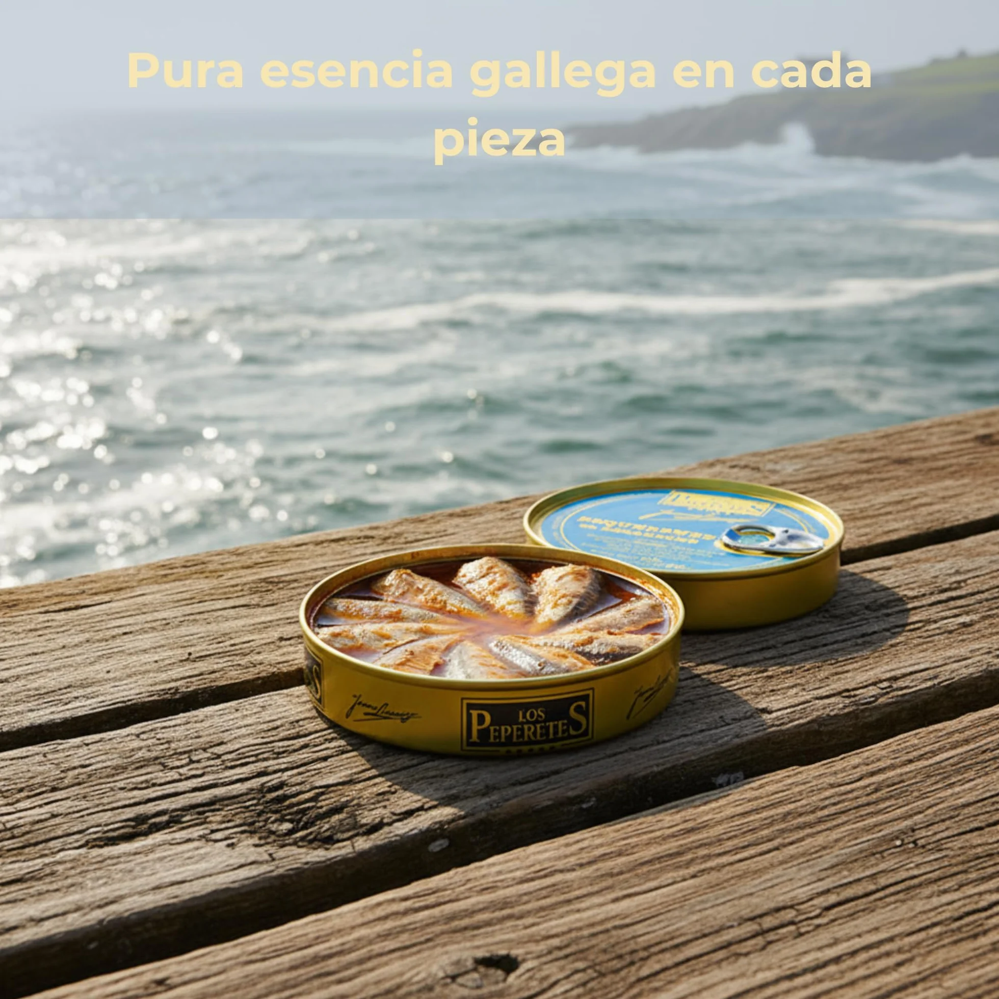LOS PEPERETES x3 Lata Boquerones en Escabeche 120 g | Conserva Gourmet Gallega | Boquerones Pequeños del Atlántico en Aceite de Oliva y Vinagre Natural | Elaboración Artesanal | Sabor Tradicional