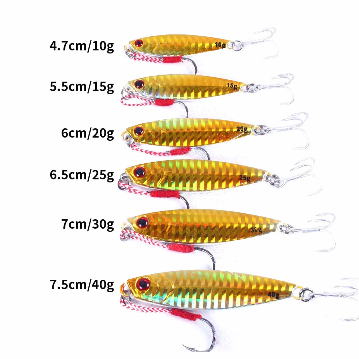 Señuelo de pesca Metal Jig Inchiku Tenya Madai Jig Kabura 10g-40g Vertical Jigging para agua salada